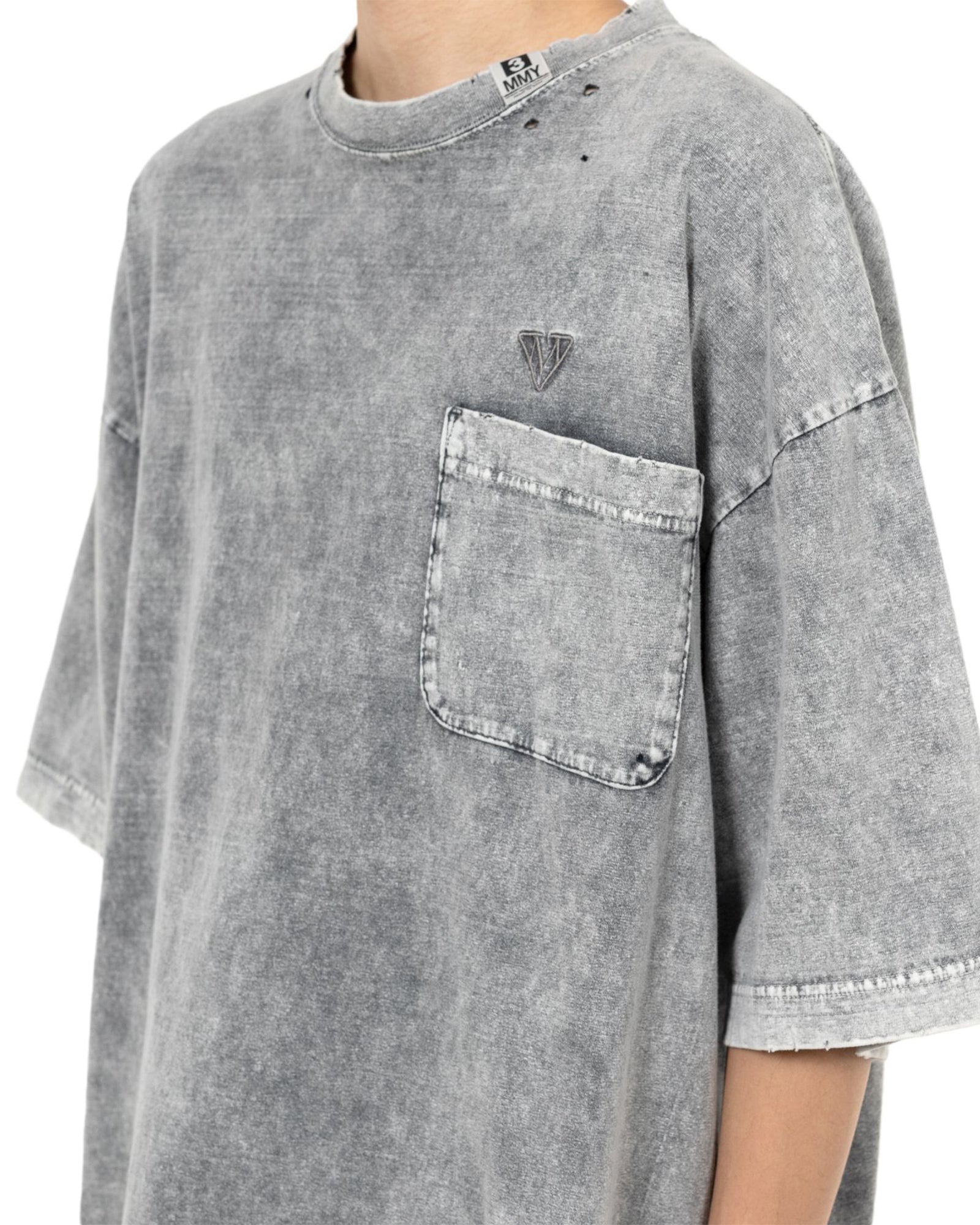 MIHARA YASUHIRO・ミハラヤスヒロ - Tシャツ・カットソー BLEACHED TEE / GRAY