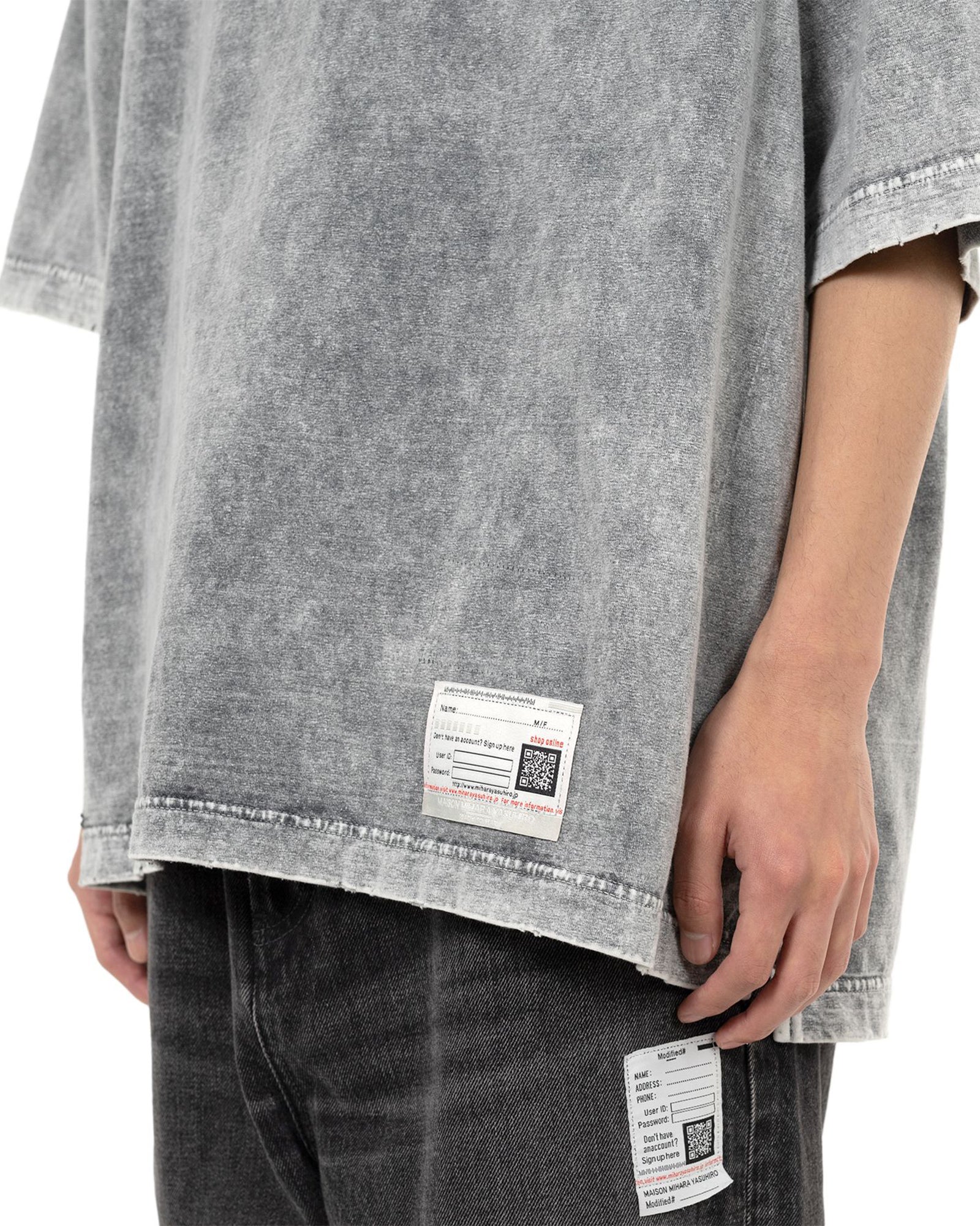 MIHARA YASUHIRO・ミハラヤスヒロ - Tシャツ・カットソー BLEACHED TEE / GRAY