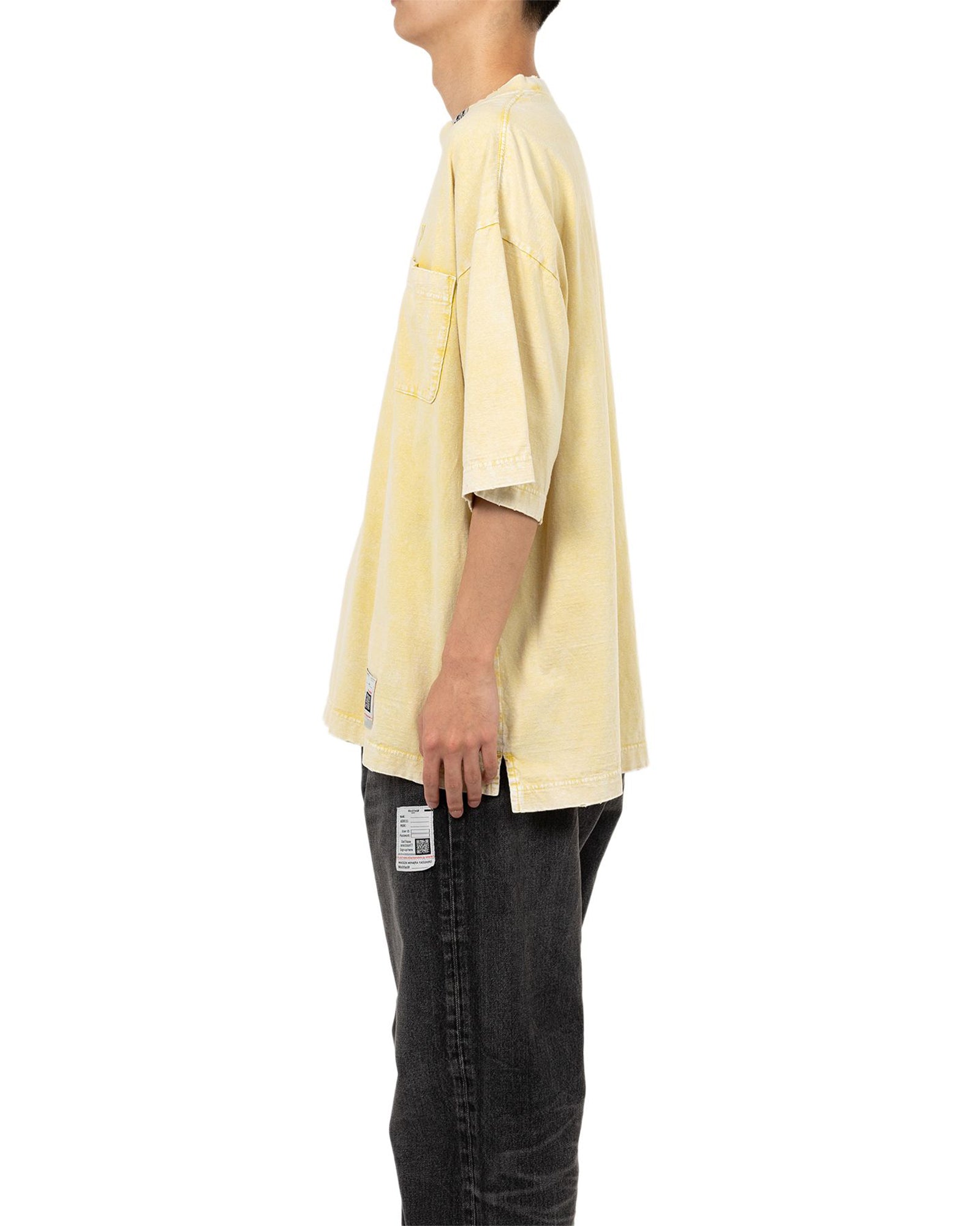 MIHARA YASUHIRO・ミハラヤスヒロ - Tシャツ・カットソー BLEACHED TEE / YELLOW