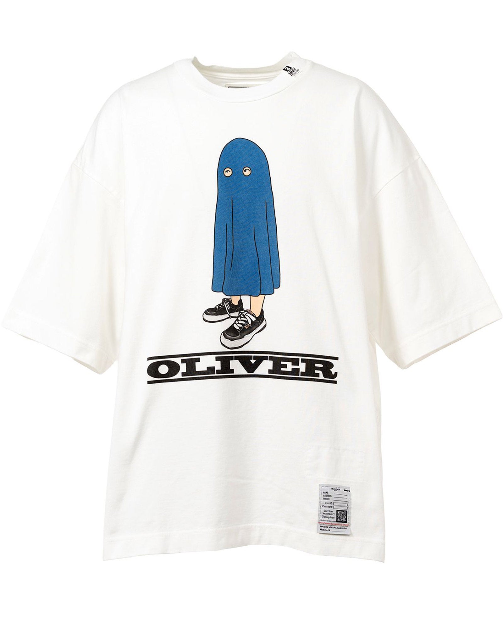 MIHARA YASUHIRO・ミハラヤスヒロ - トップス "OLIVER PRINTED TEE" / WHITE