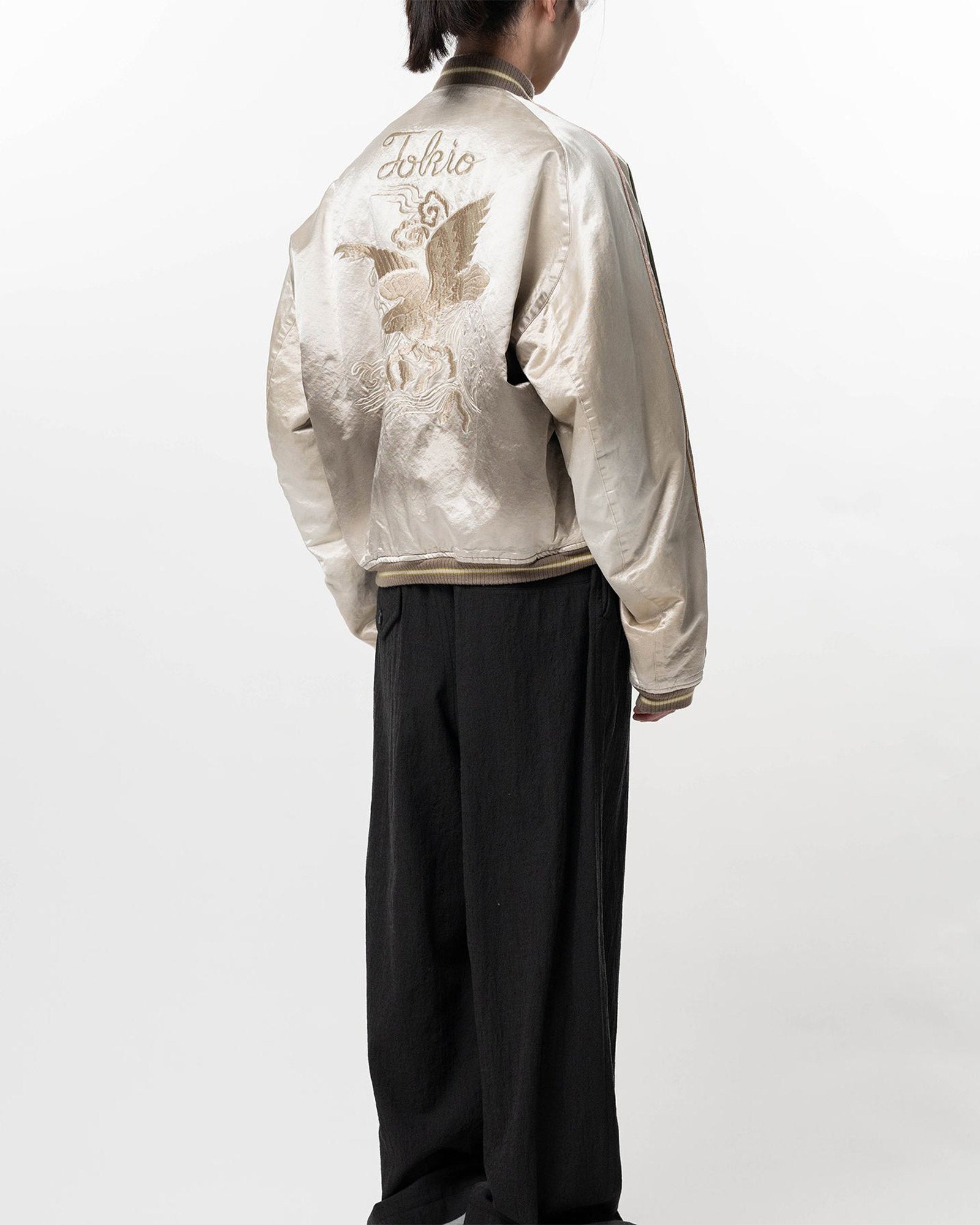 MIHARA YASUHIRO・ミハラヤスヒロ - ジャケット COMBINED MA-1×SUKAJAN / KHAKI