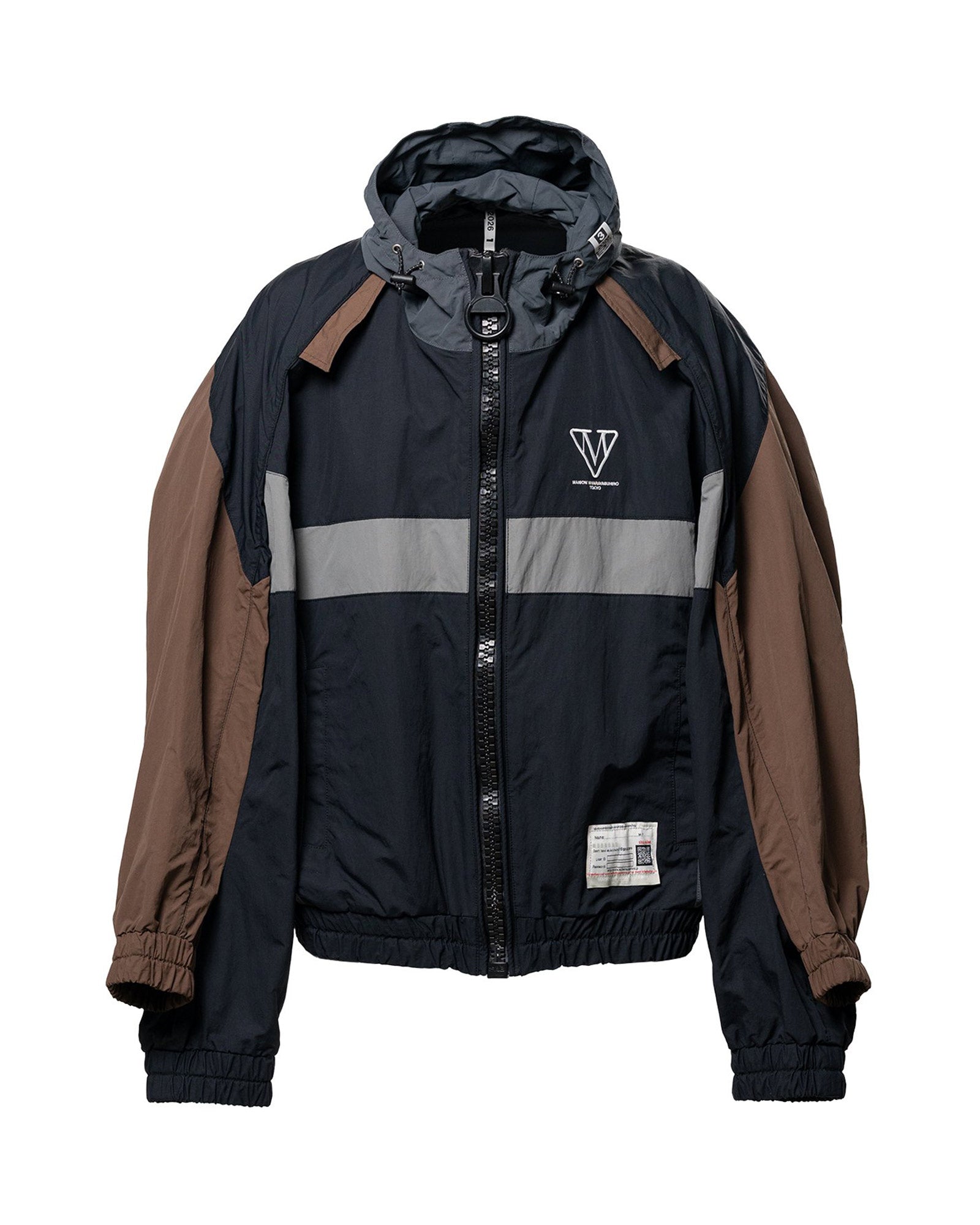 W SLEEVE NYLON JK / BLACK