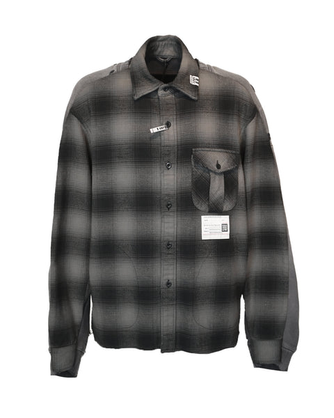 【値下げ可】ミハラヤスヒロ　バックカバーシャツ　46 MIHARA YASUHIRO (ミハラヤスヒロ) 26SS フロントバック コンバインド
