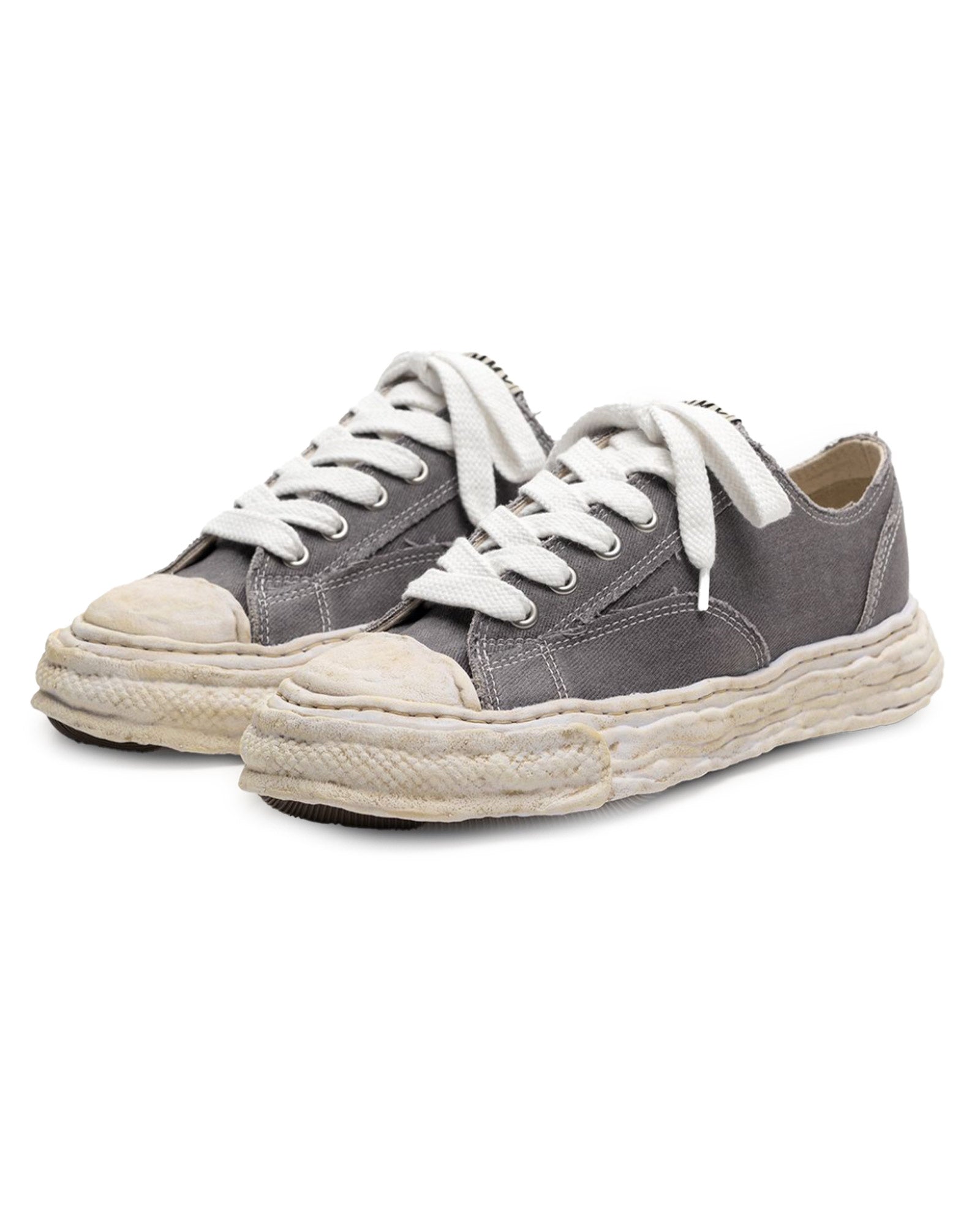MIHARA YASUHIRO・Yasuhiro Mihara -  PETERSON23 BRUSHED TWILL LOW-TOP SNEAKERS / GRAY