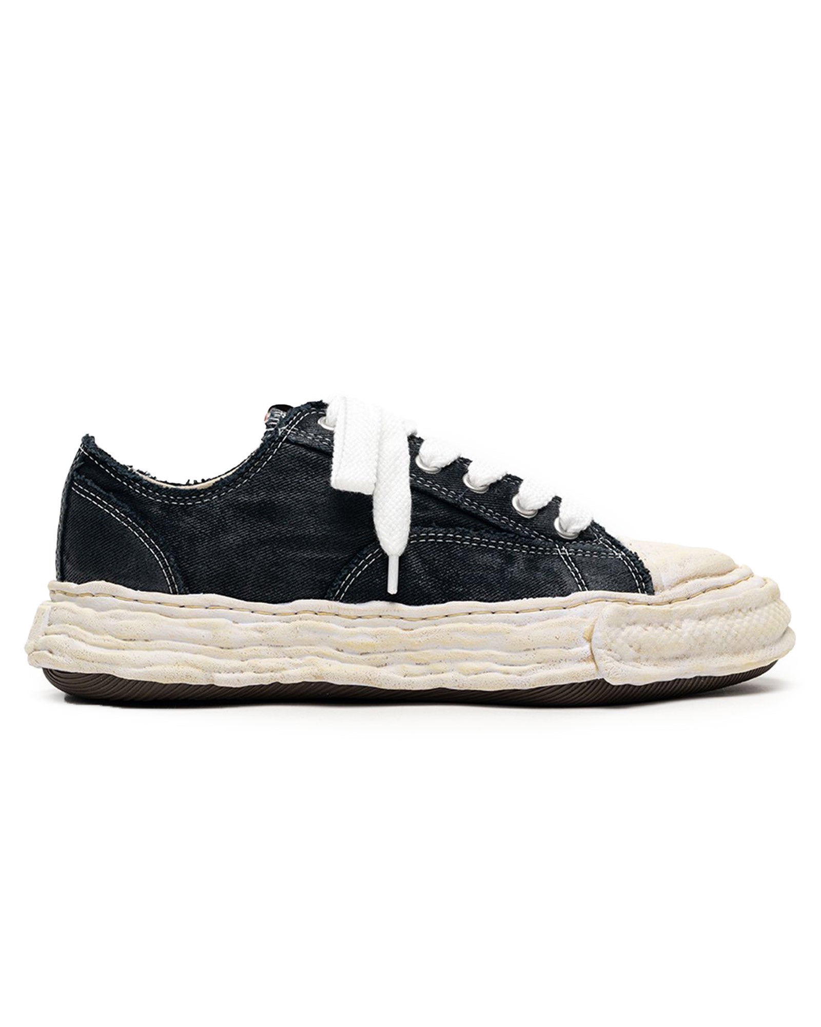 MIHARA YASUHIRO・Yasuhiro Mihara -  PETERSON23 BRUSHED TWILL LOW-TOP SNEAKERS / BLACK