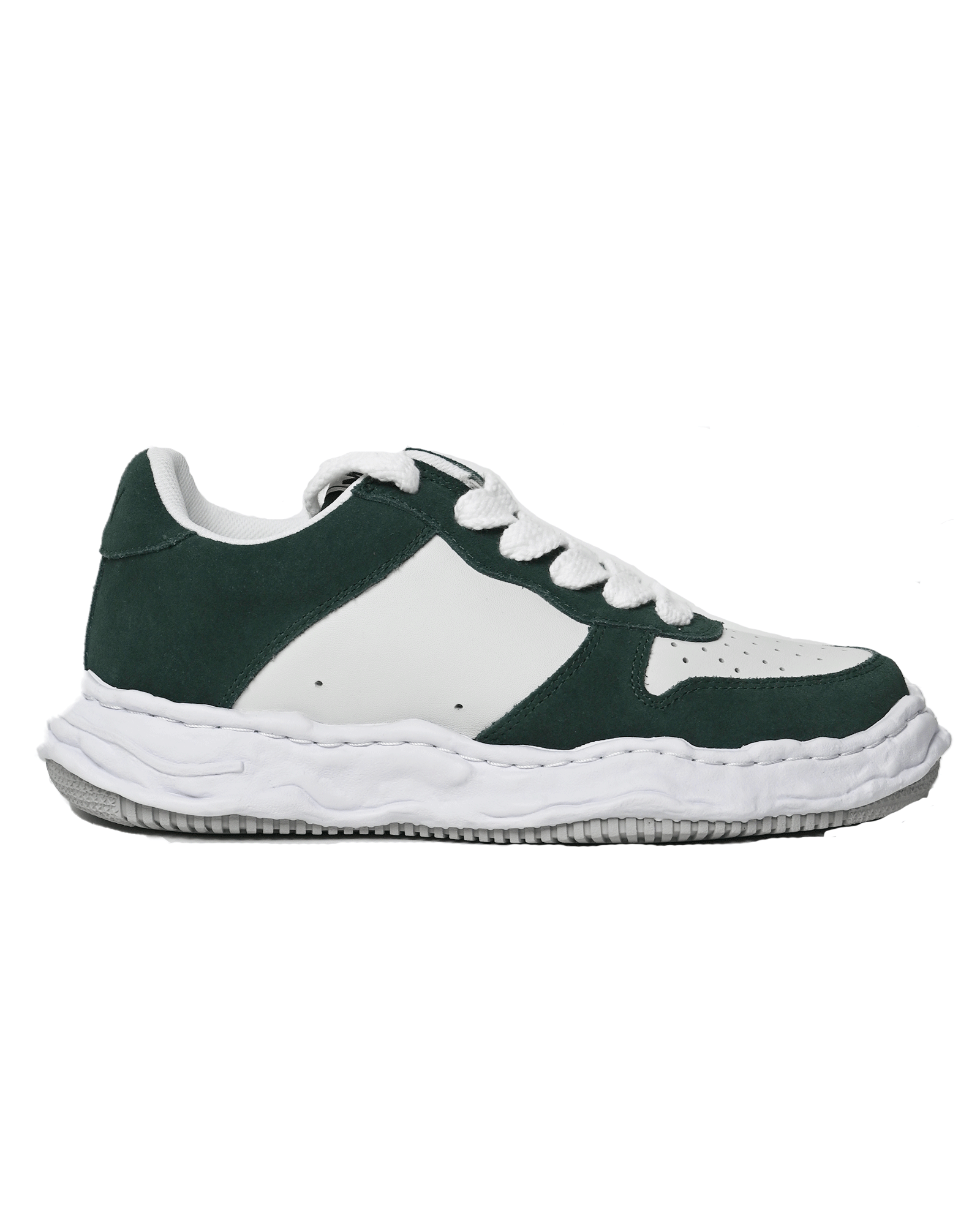MIHARA YASUHIRO・ミハラヤスヒロ - ローカットスニーカー WAYNE / ORIGINAL SOLE SUEDE LOW-TOP SNEAKER / GRN/WHT