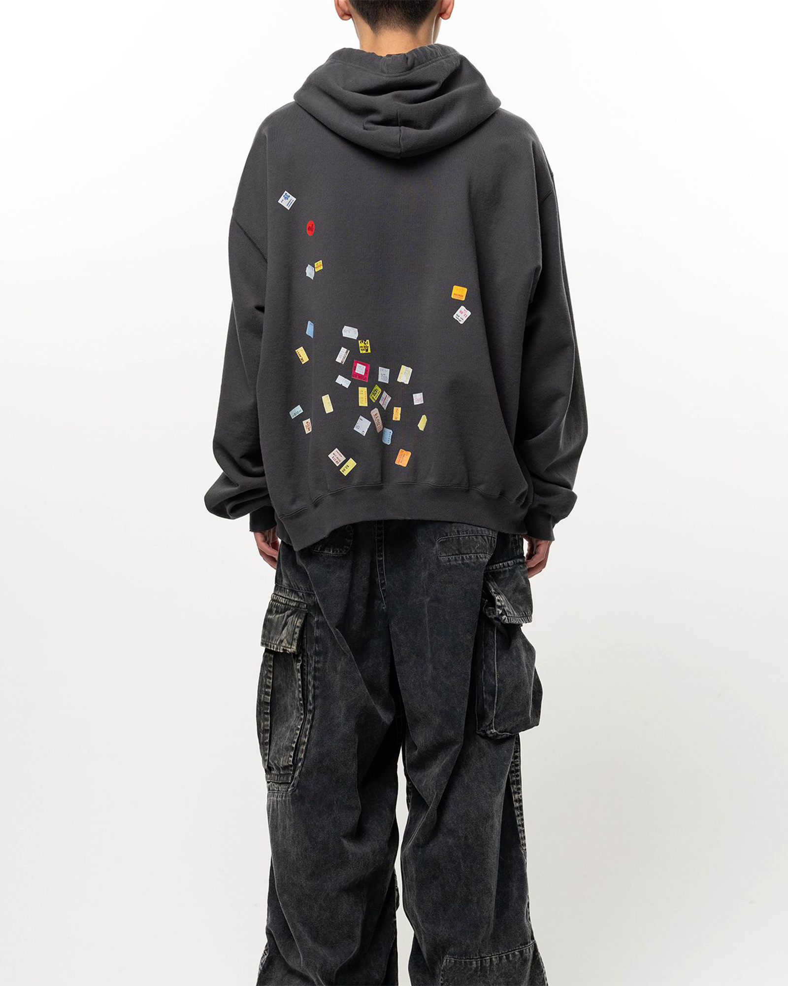 MIHARA YASUHIRO・ミハラヤスヒロ - パーカー・フーディ PRICE STICKER SWEAT HOODIE / BLACK