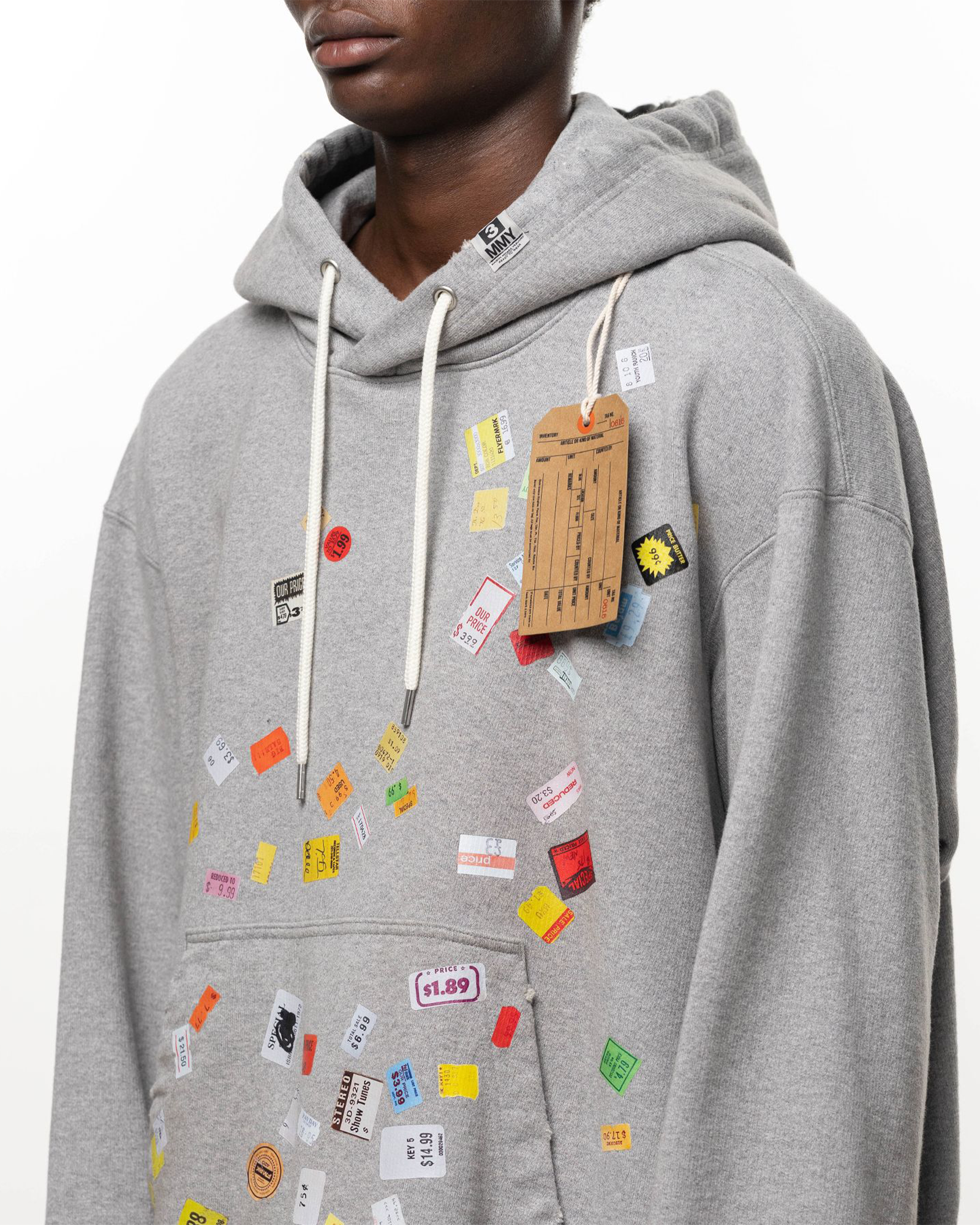 MIHARA YASUHIRO・ミハラヤスヒロ - パーカー・フーディ PRICE STICKER SWEAT HOODIE / GRAY