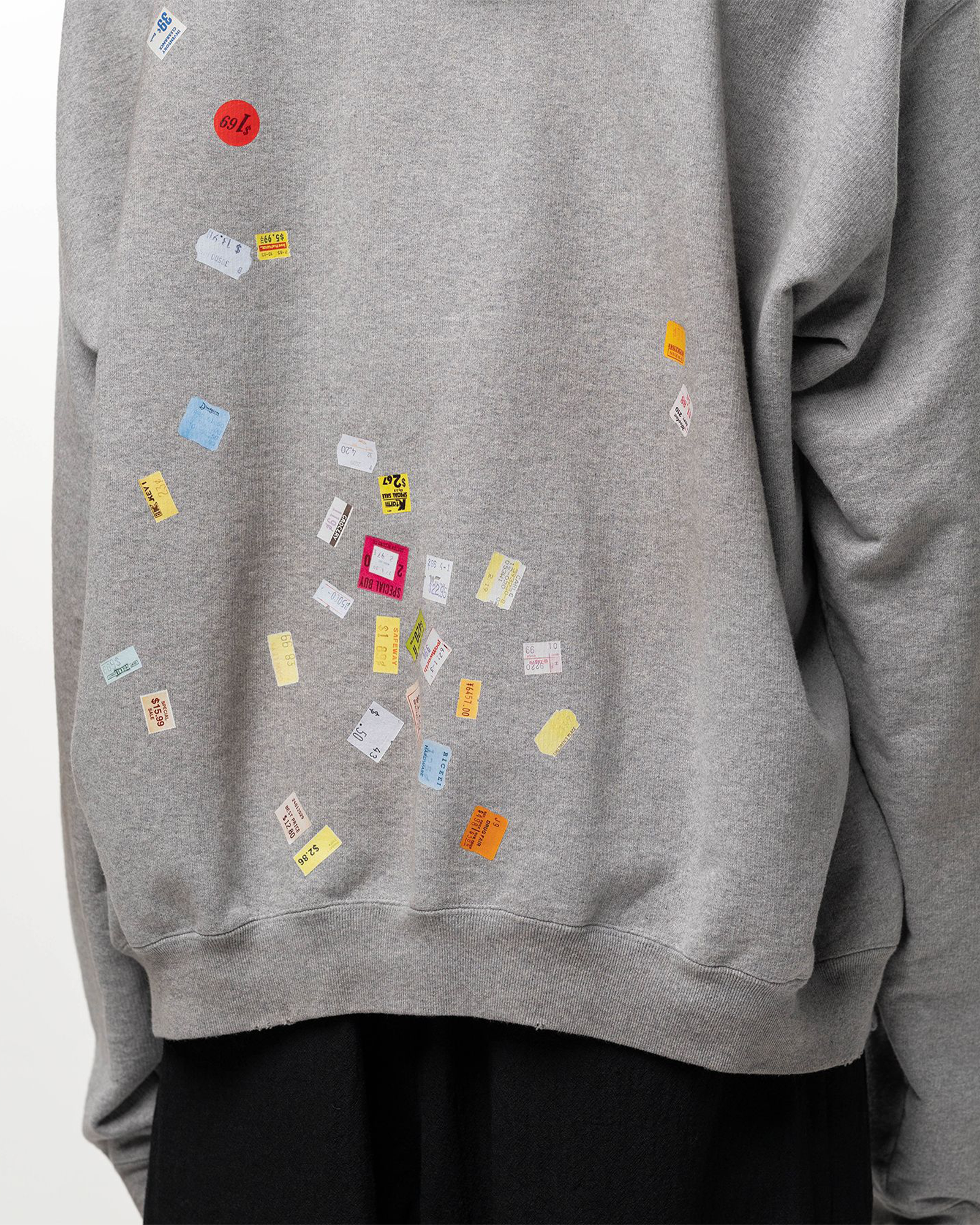 MIHARA YASUHIRO・ミハラヤスヒロ - パーカー・フーディ PRICE STICKER SWEAT HOODIE / GRAY
