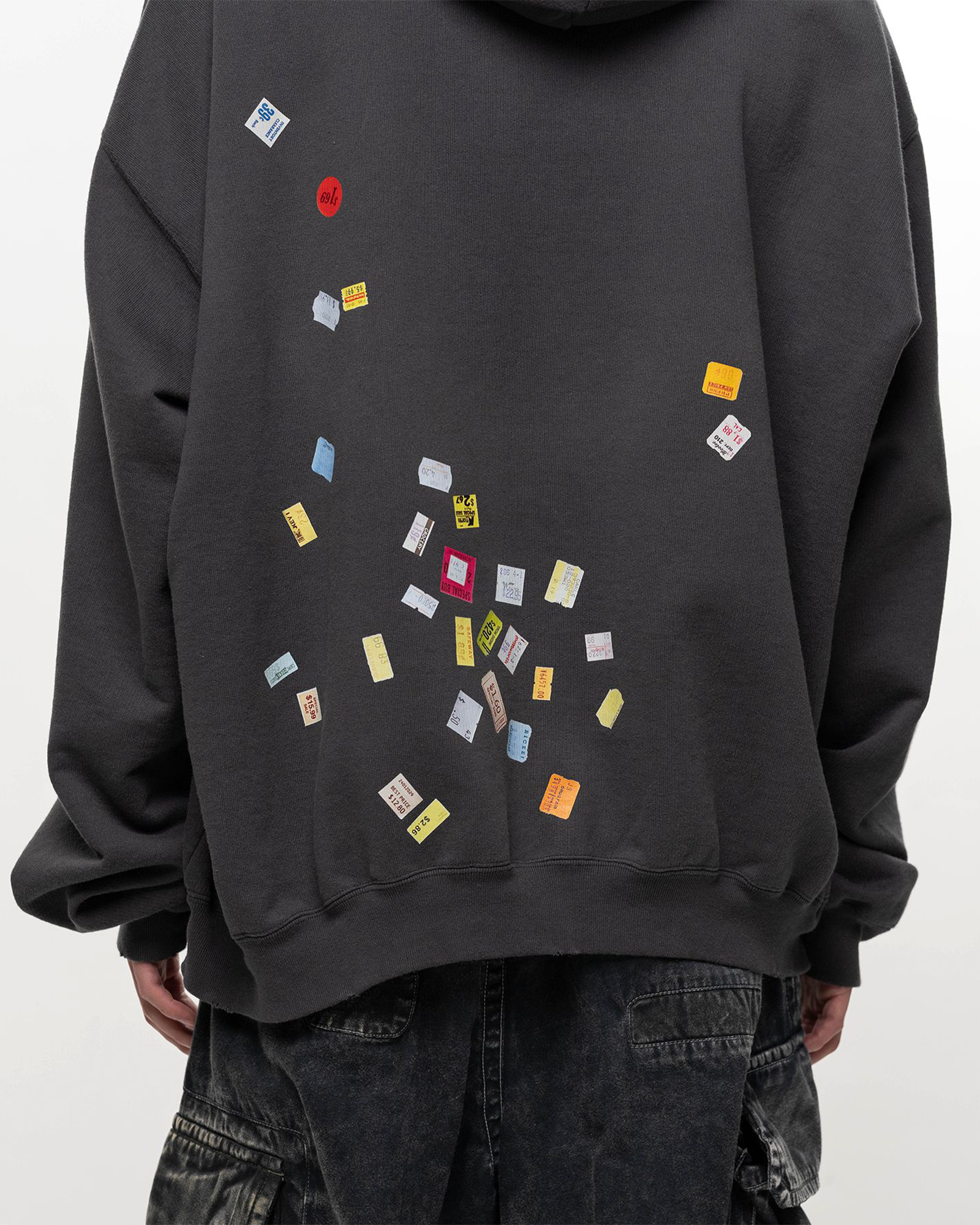 MIHARA YASUHIRO・ミハラヤスヒロ - パーカー・フーディ PRICE STICKER SWEAT HOODIE / BLACK
