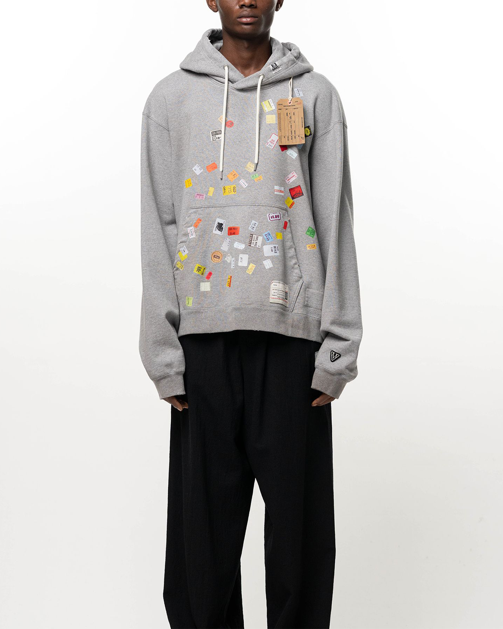 MIHARA YASUHIRO・ミハラヤスヒロ - パーカー・フーディ PRICE STICKER SWEAT HOODIE / GRAY