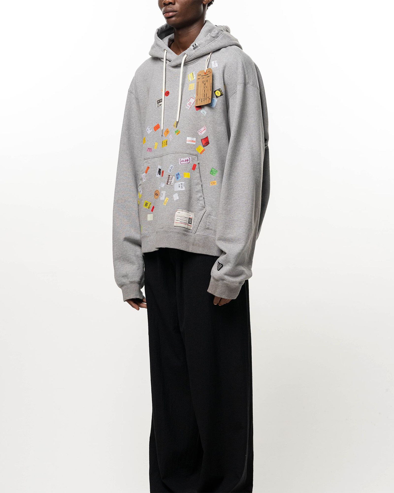 MIHARA YASUHIRO・ミハラヤスヒロ - パーカー・フーディ PRICE STICKER SWEAT HOODIE / GRAY
