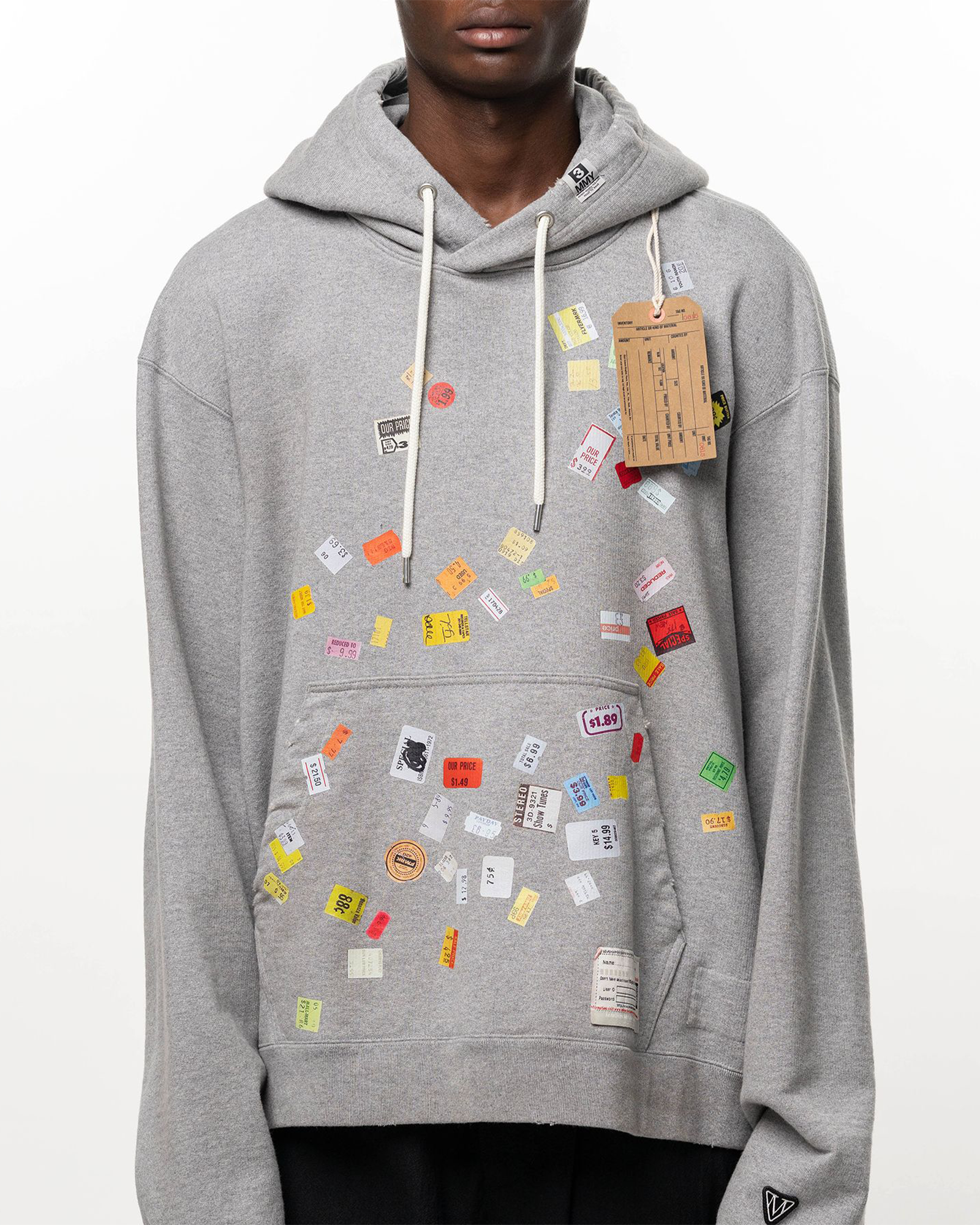 MIHARA YASUHIRO・ミハラヤスヒロ - パーカー・フーディ PRICE STICKER SWEAT HOODIE / GRAY