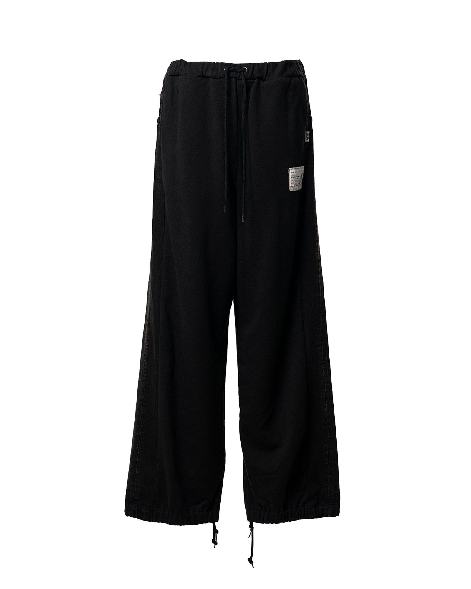 MIHARA YASUHIRO・ミハラヤスヒロ - スウェットパンツ COMBINED DENIM×SWEAT PT / BLACK