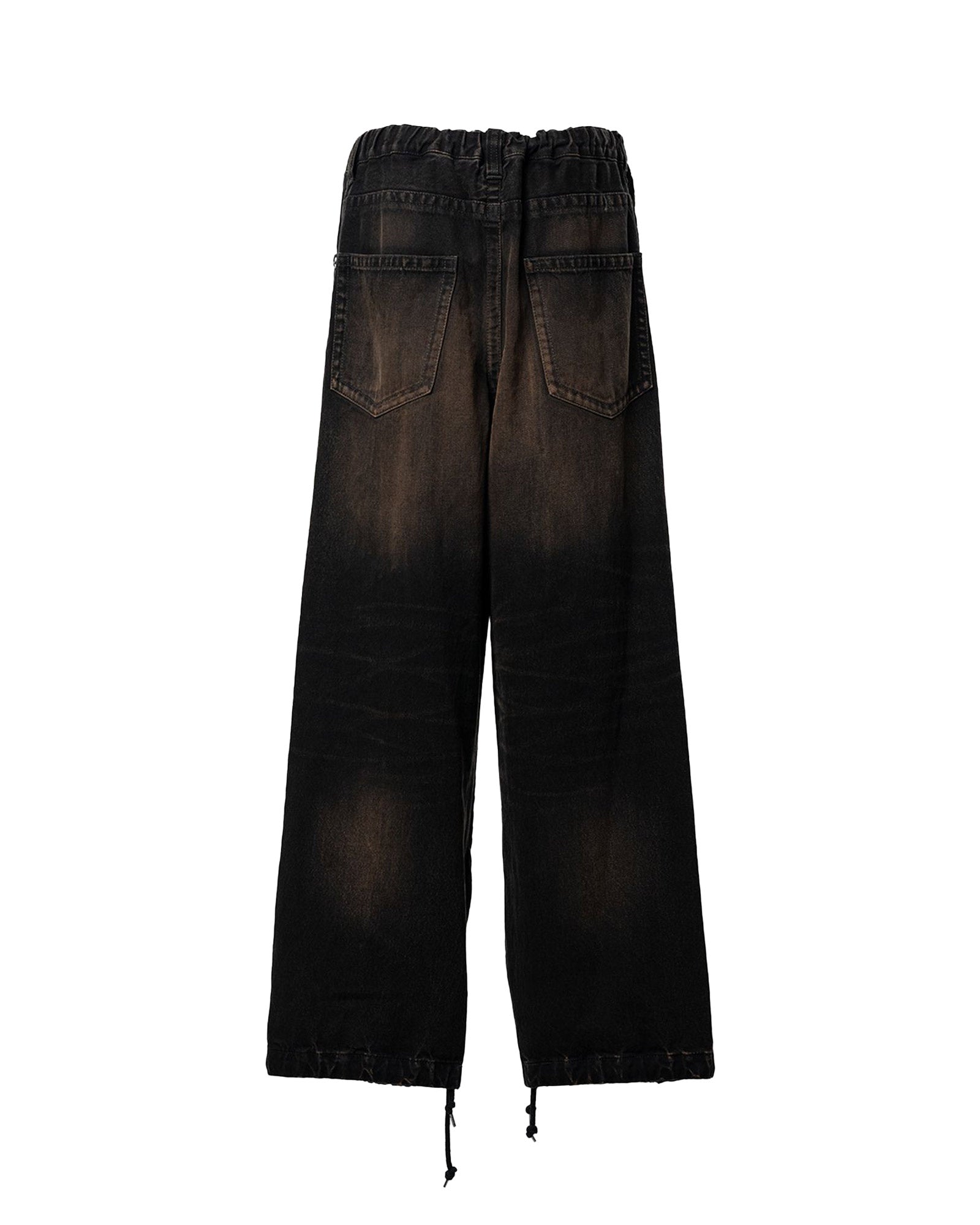 MIHARA YASUHIRO・ミハラヤスヒロ - スウェットパンツ COMBINED DENIM×SWEAT PT / BLACK