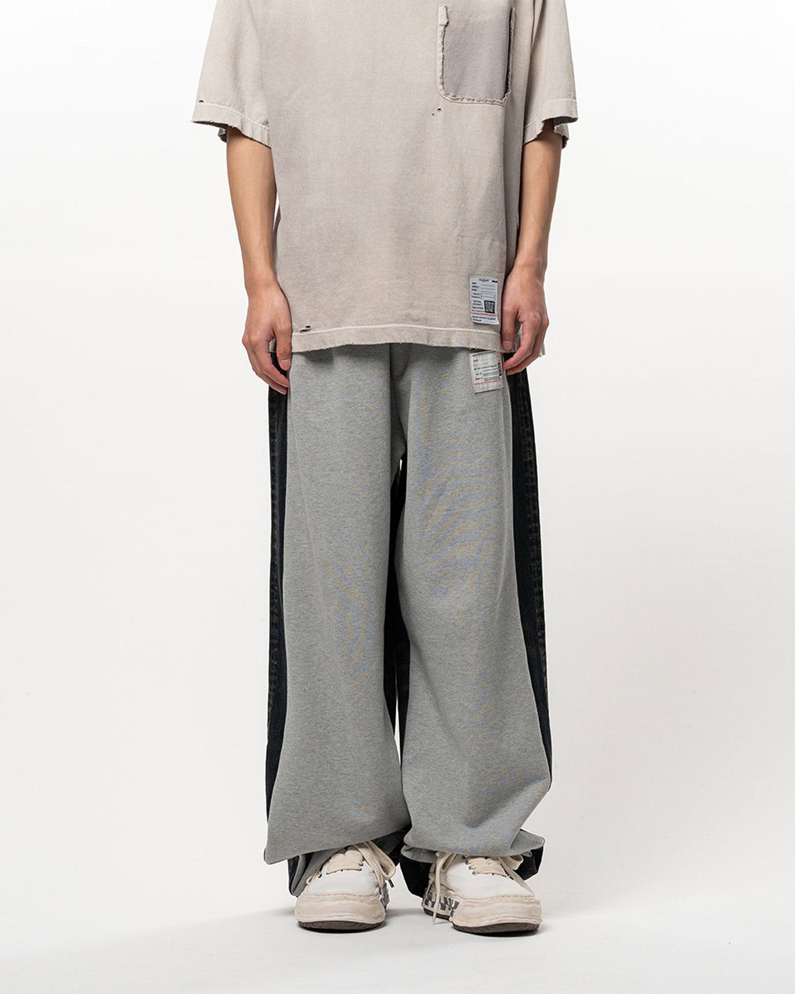MIHARA YASUHIRO・ミハラヤスヒロ - スウェットパンツ COMBINED DENIM×SWEAT PT / INDIGO