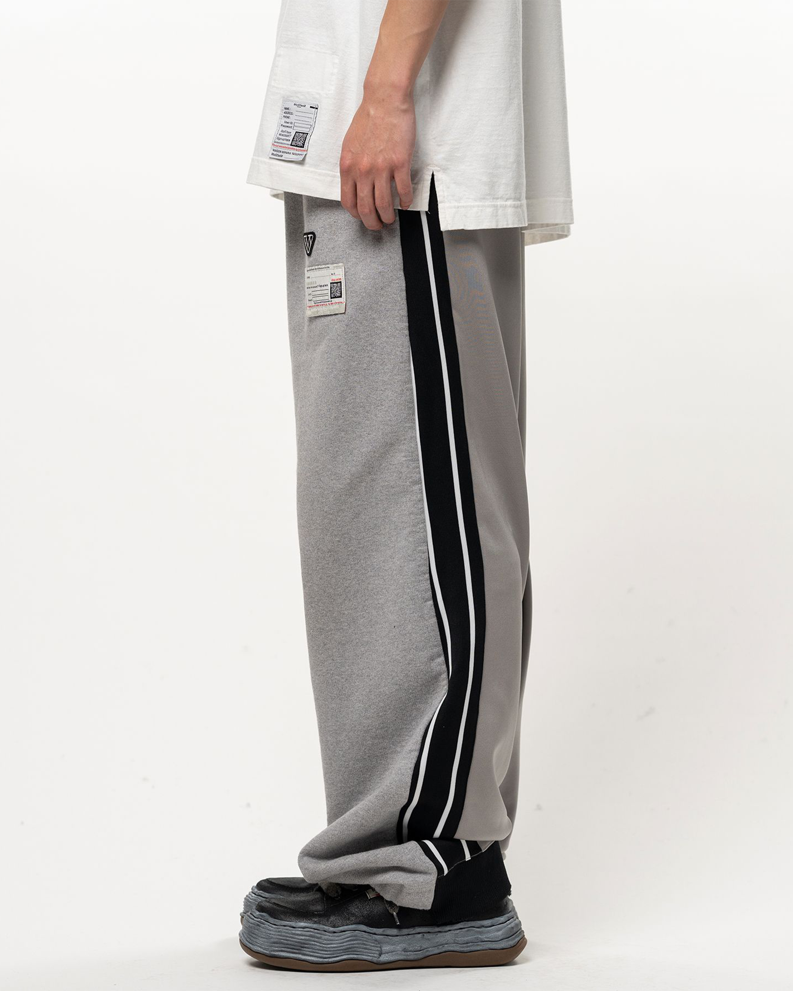 MIHARA YASUHIRO・ミハラヤスヒロ - その他パンツ TRACK PANTS COMBINED SWEAT PANTS / GRAY