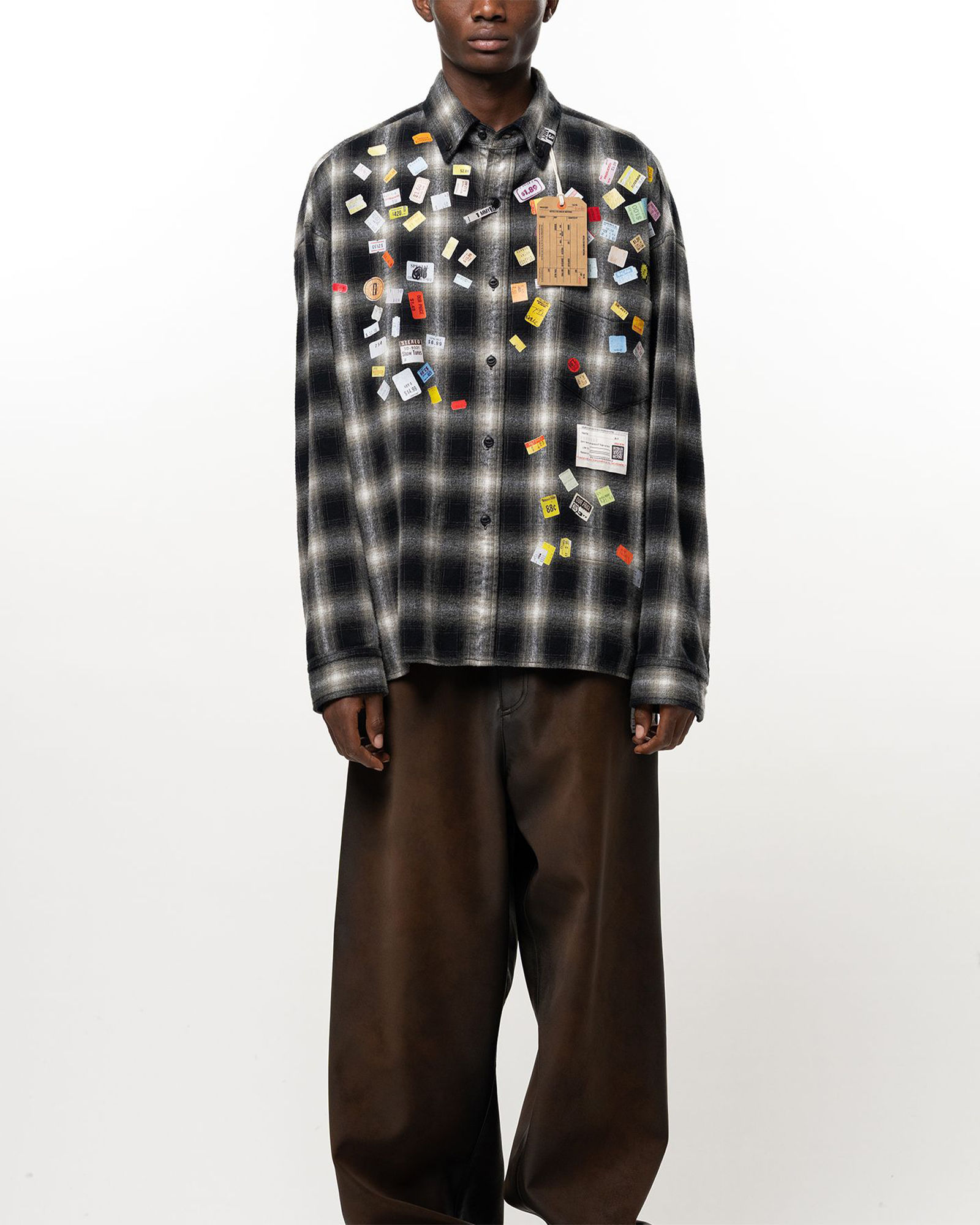 MIHARA YASUHIRO・Yasuhiro Mihara -  PRICE STICKER CHECK SH / BLACK