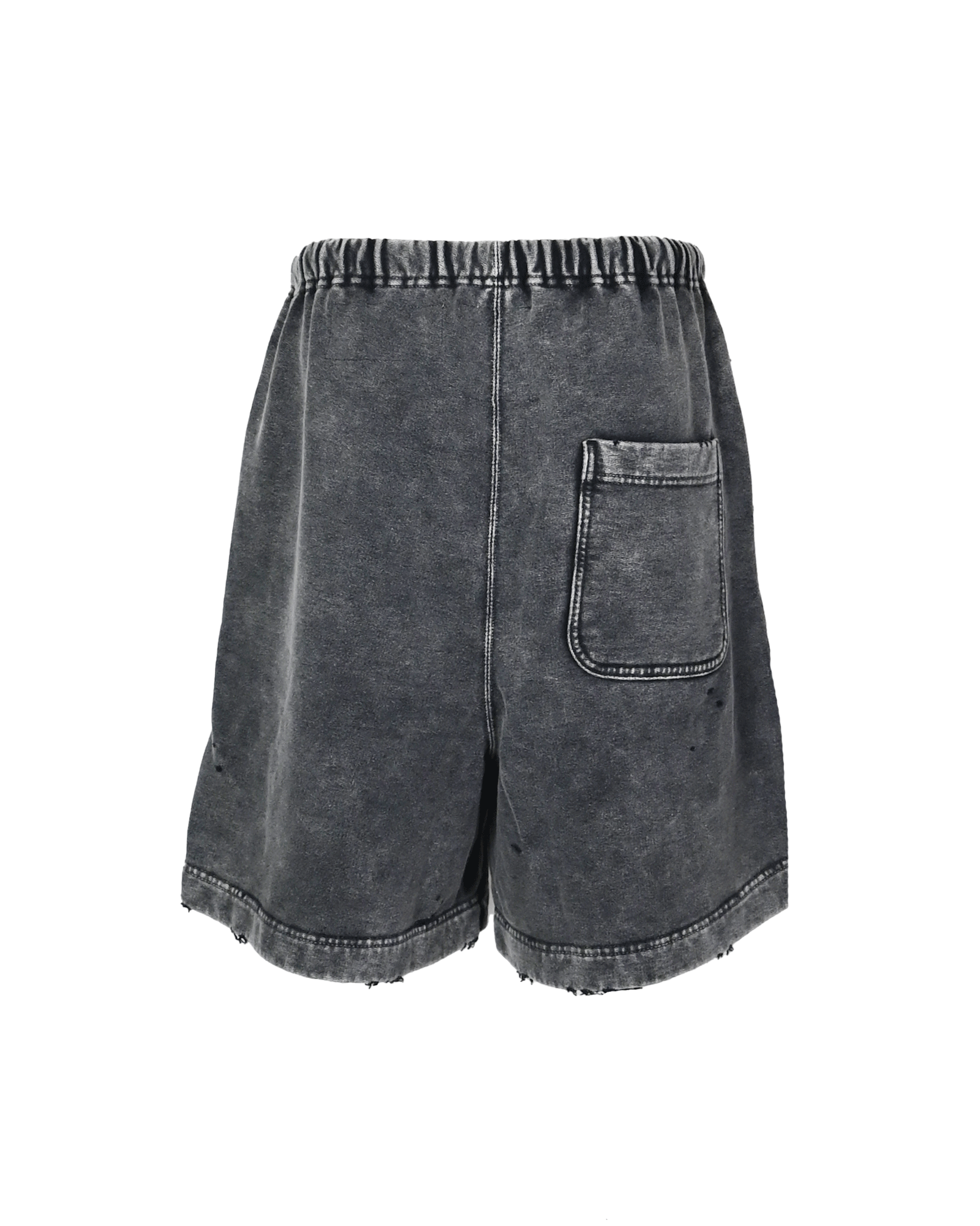 MIHARA YASUHIRO・ミハラヤスヒロ - スウェットパンツ BLEACHED SWEAT SHORTS / BLACK