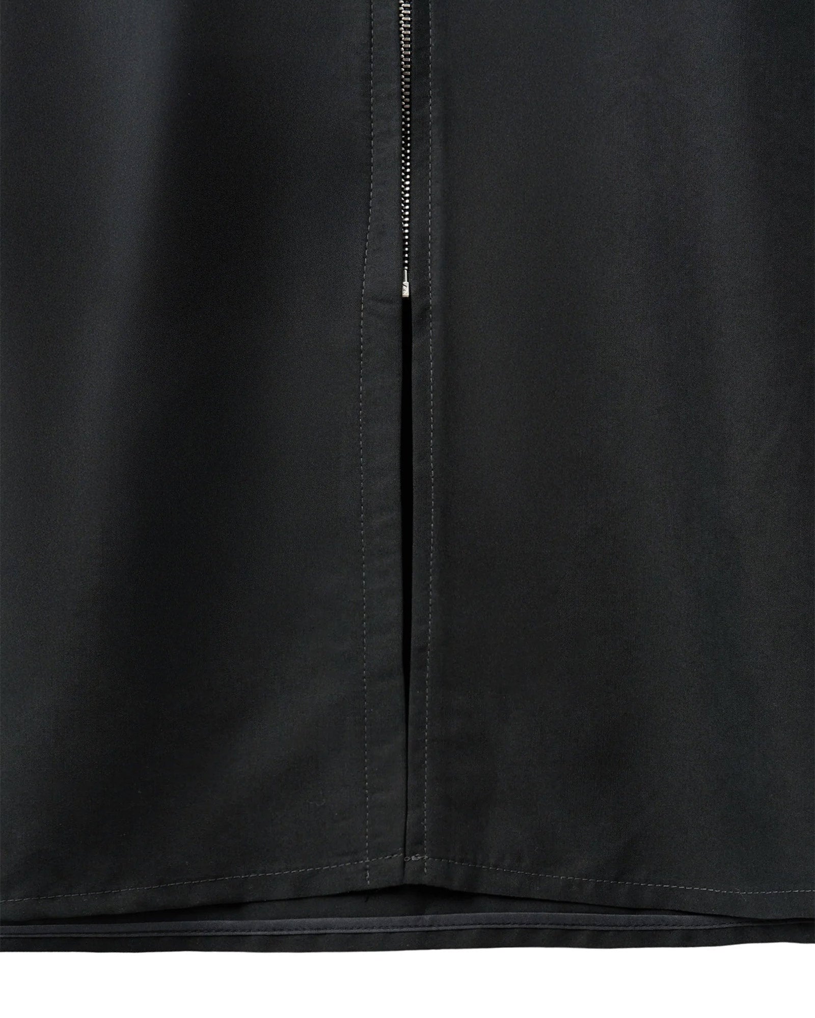 POST ARCHIVE FACTION・ポスト アーカイブ ファクション - シャツ ZIP SHIRT (ARCHIVE) / BLACK RAYON