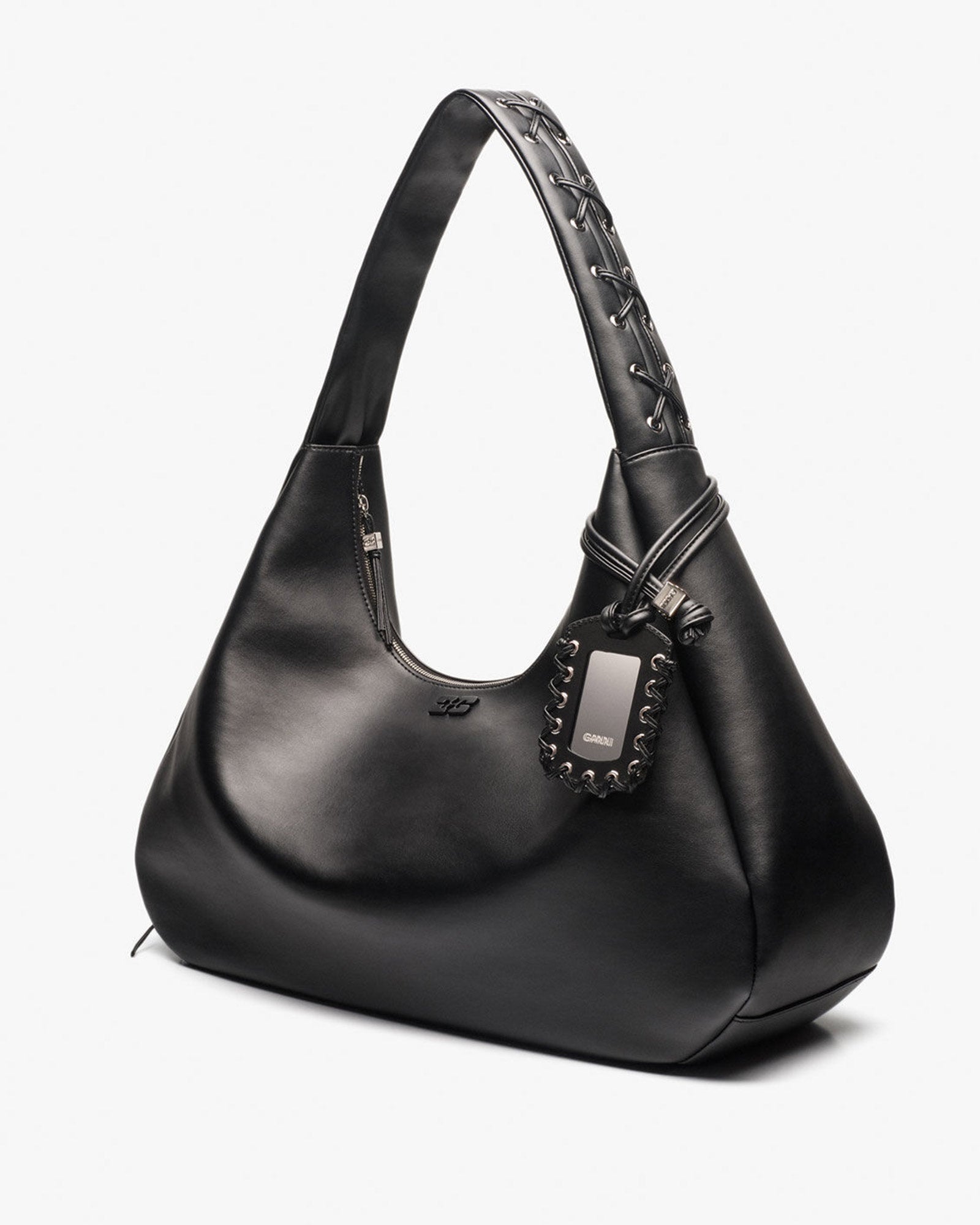 GANNI・ガニー - ショルダーバッグ HOBO XXL / BLACK