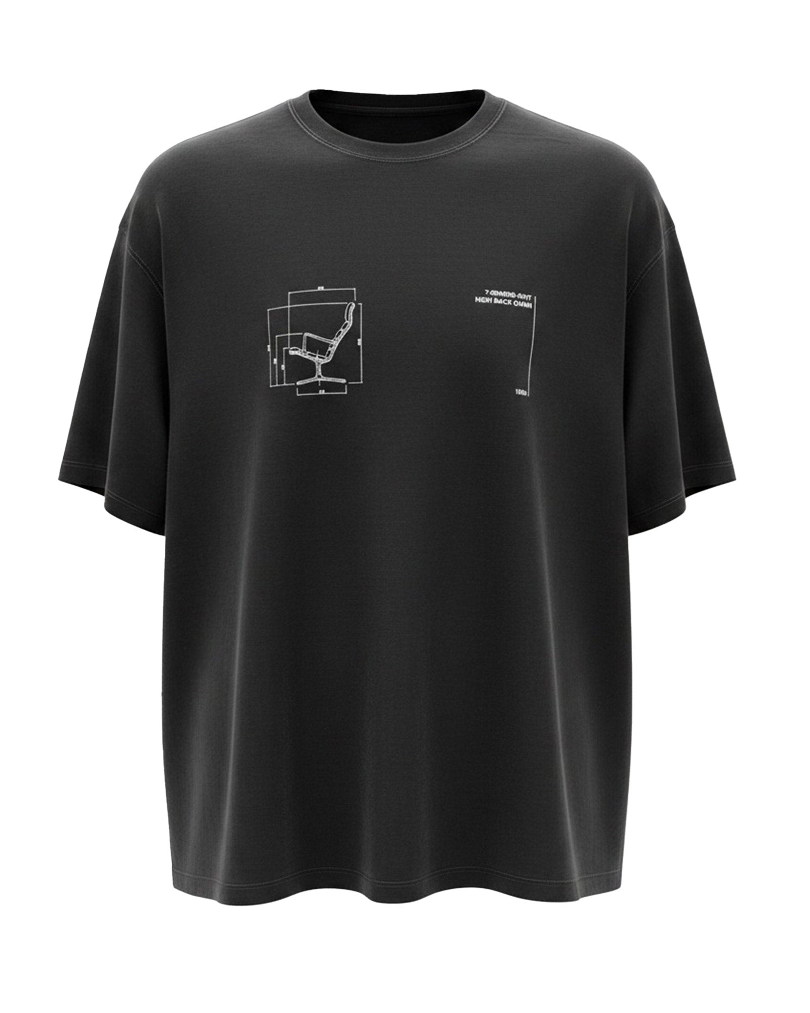 ALMOST BLACK・オールモスト ブラック - トップス TENDO PRINT T-SHIRTS / BLACK
