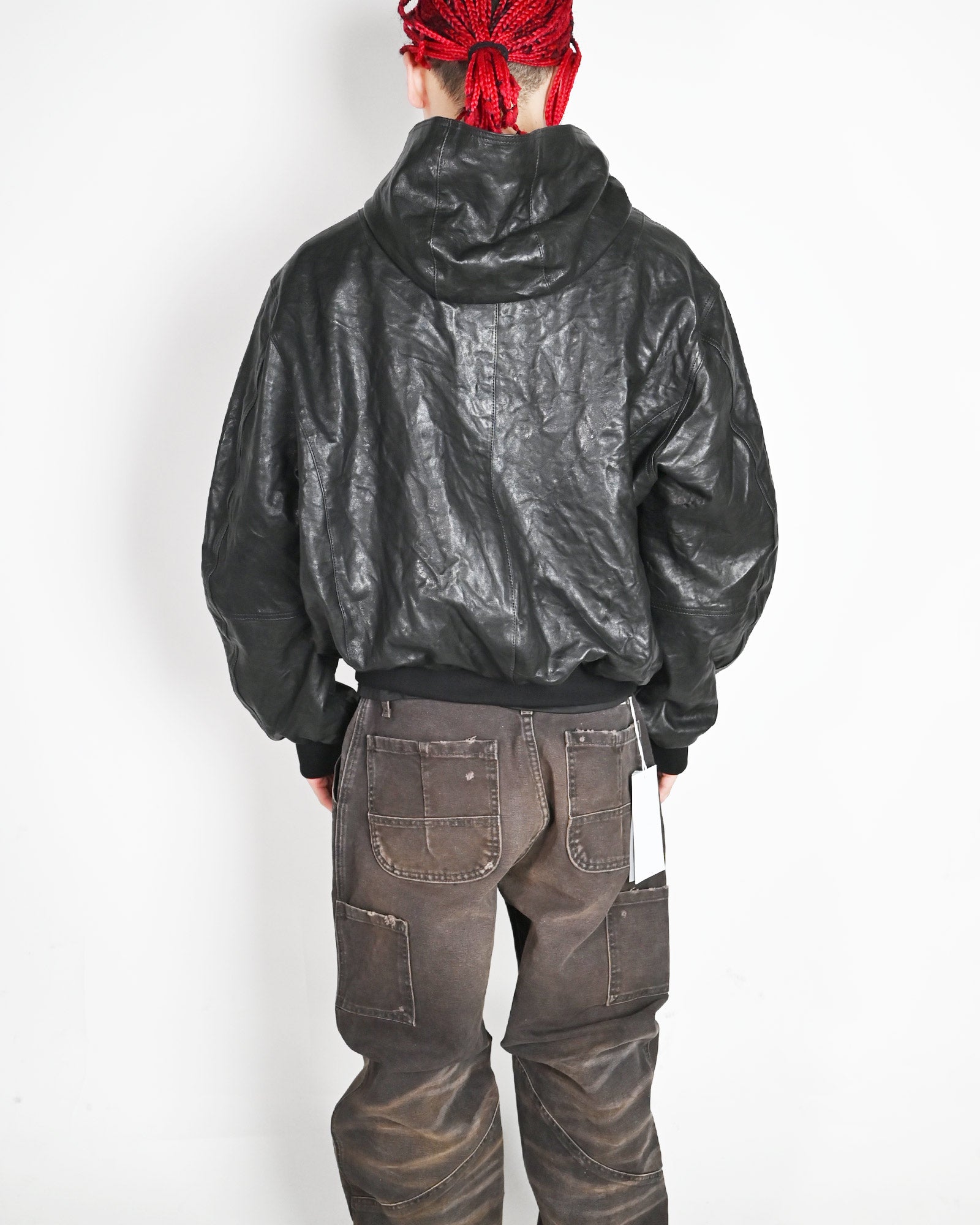 ALEXANDER DIGENOVA・アレキサンダー・ディジェノバ - ジャケット LEATHER BOMBER JACKET / ART BLACK