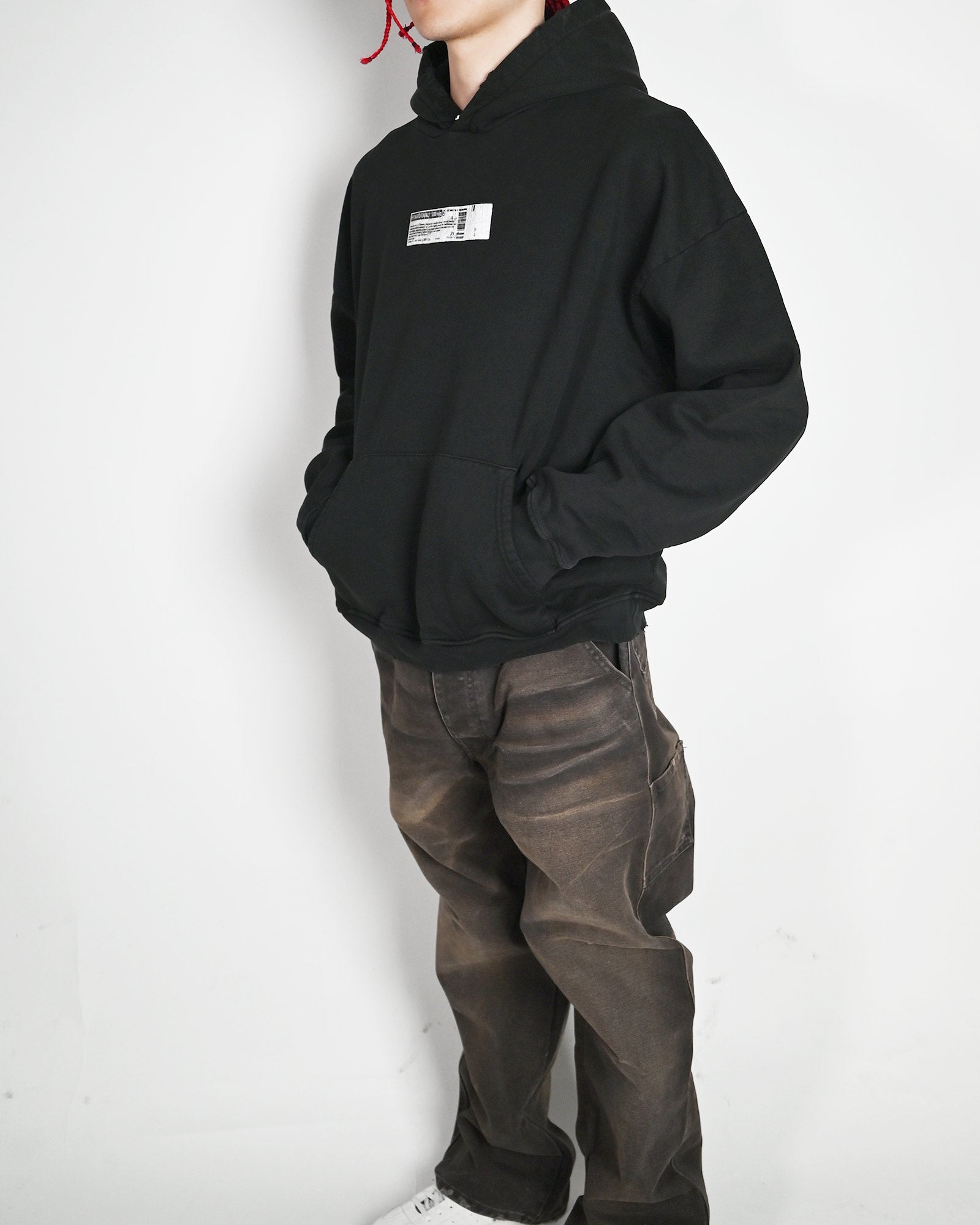 ALEXANDER DIGENOVA・アレキサンダー・ディジェノバ - パーカー・フーディ TRUTH SERUM SHRUNKEN HOODIE / SPECIAL BLACK
