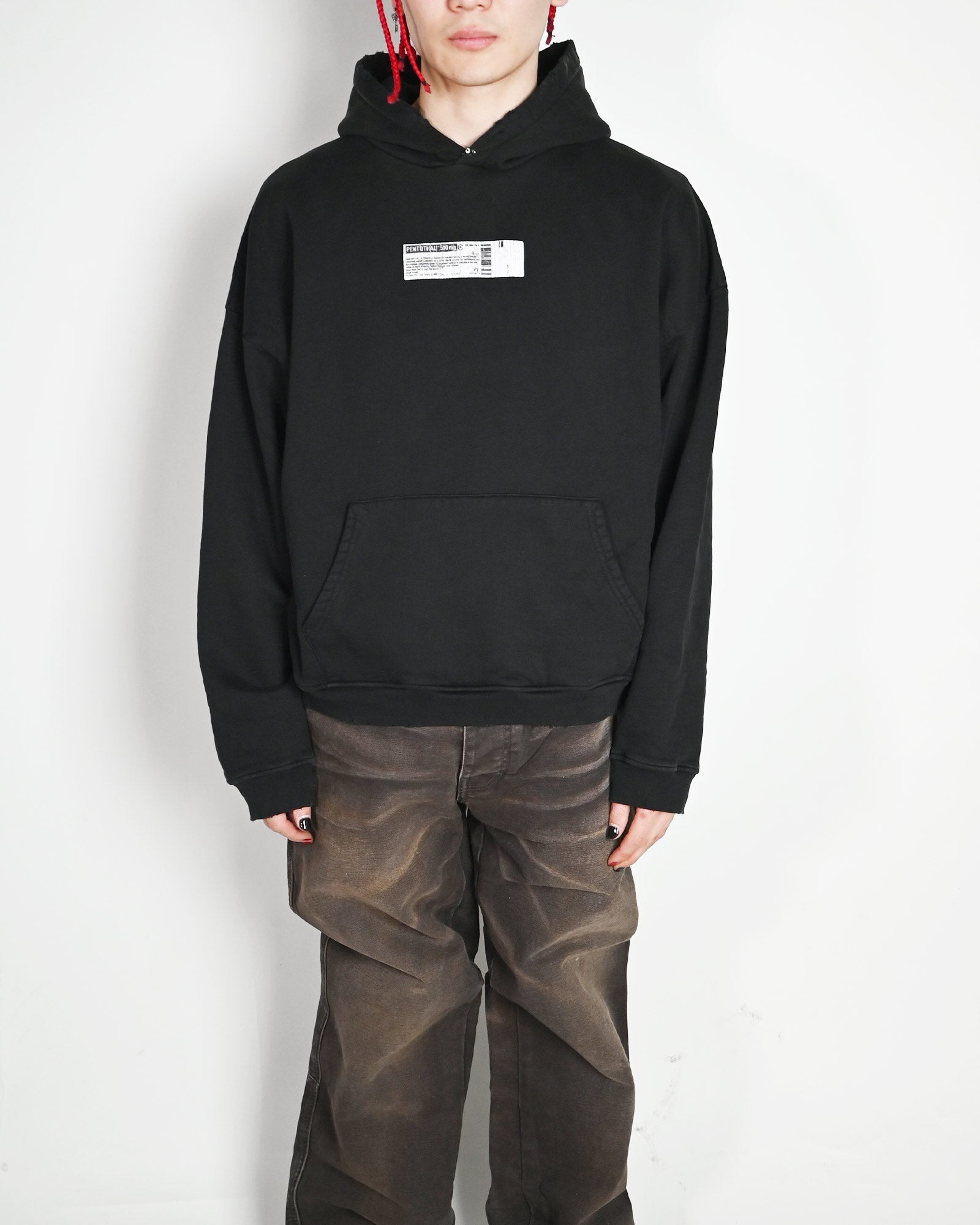ALEXANDER DIGENOVA・アレキサンダー・ディジェノバ - パーカー・フーディ TRUTH SERUM SHRUNKEN HOODIE / SPECIAL BLACK