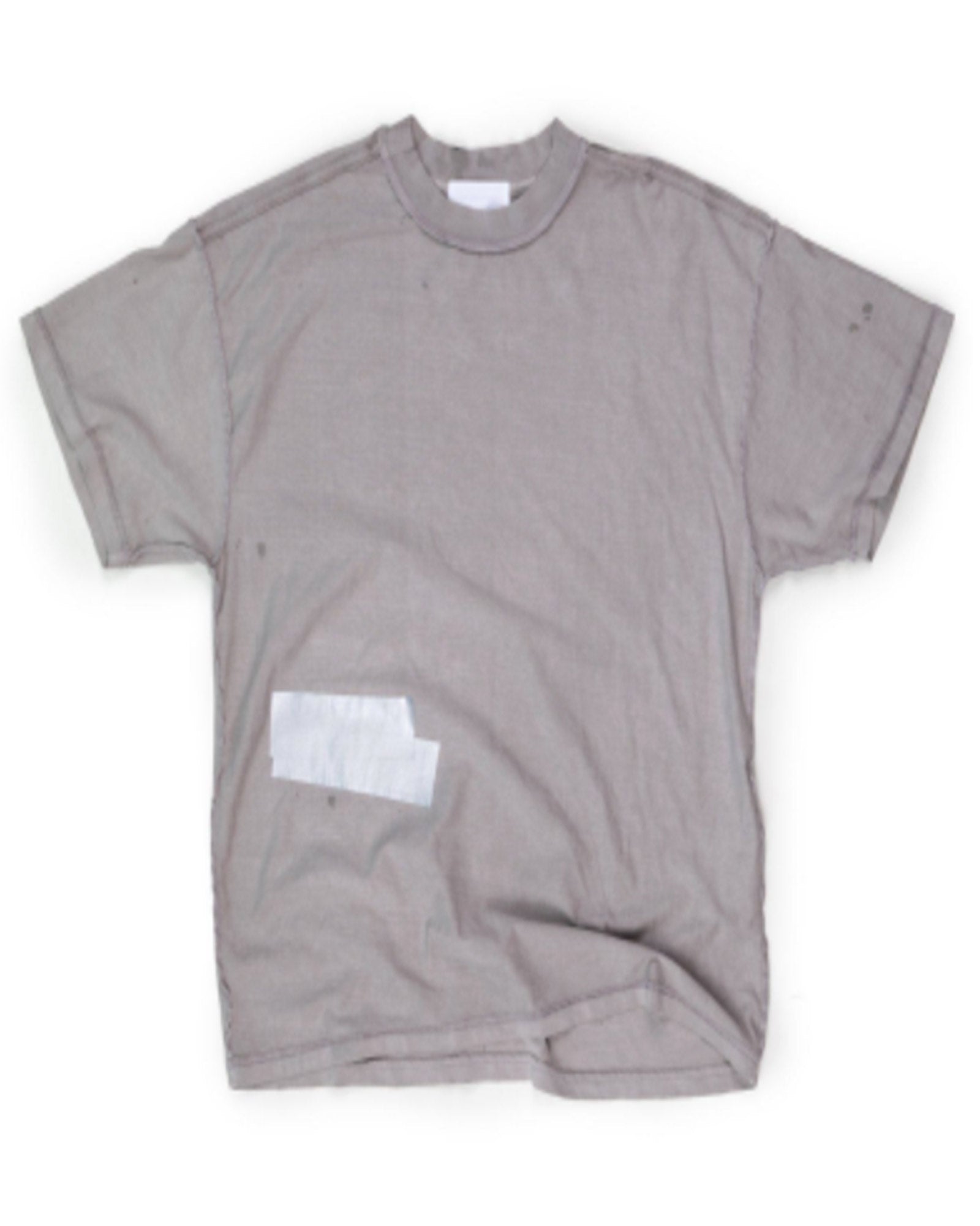 TAPED PATCH T-SHIRT / LIGHT GREY