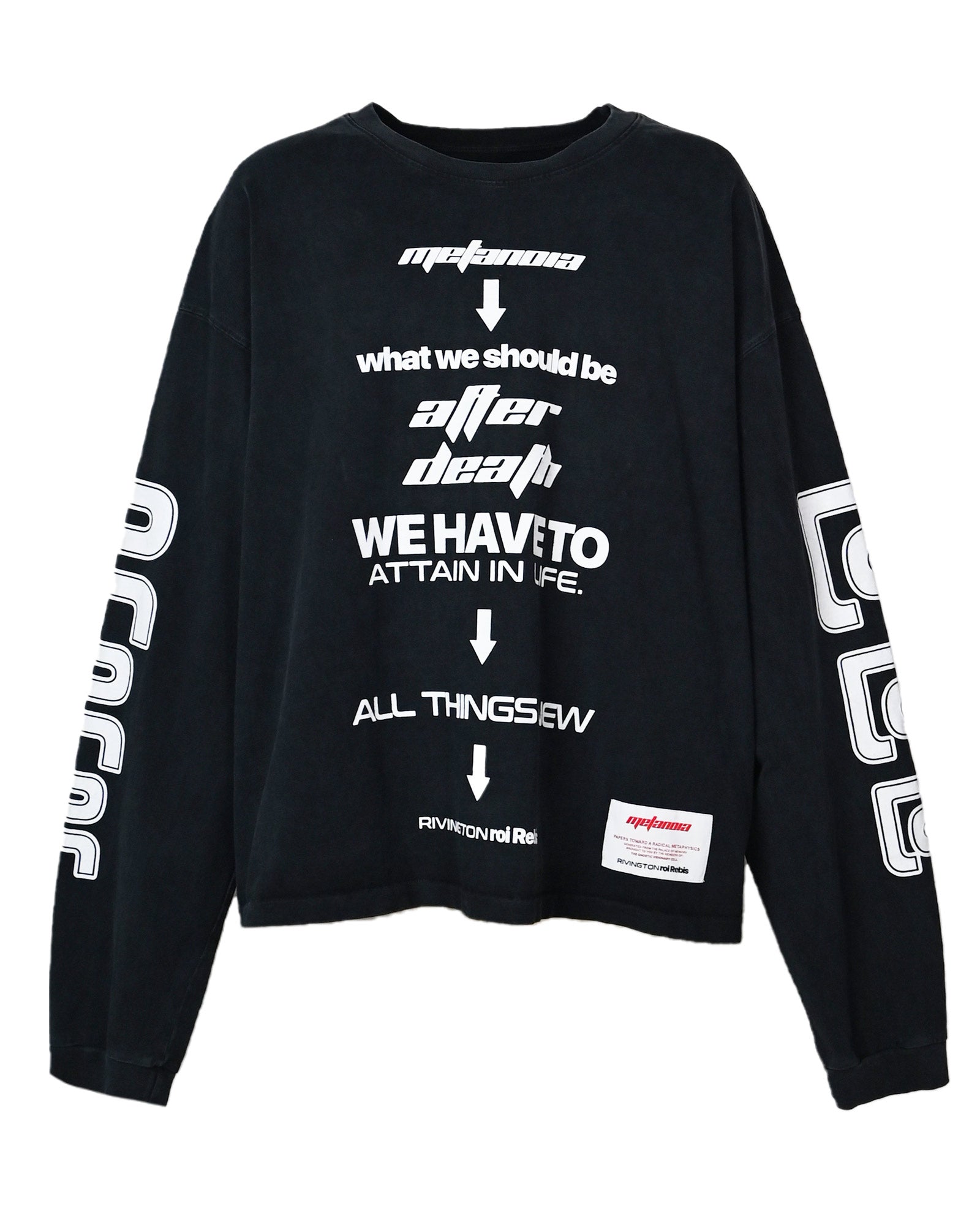 AFTER DEATH CVA LS TEE / JET BLACK