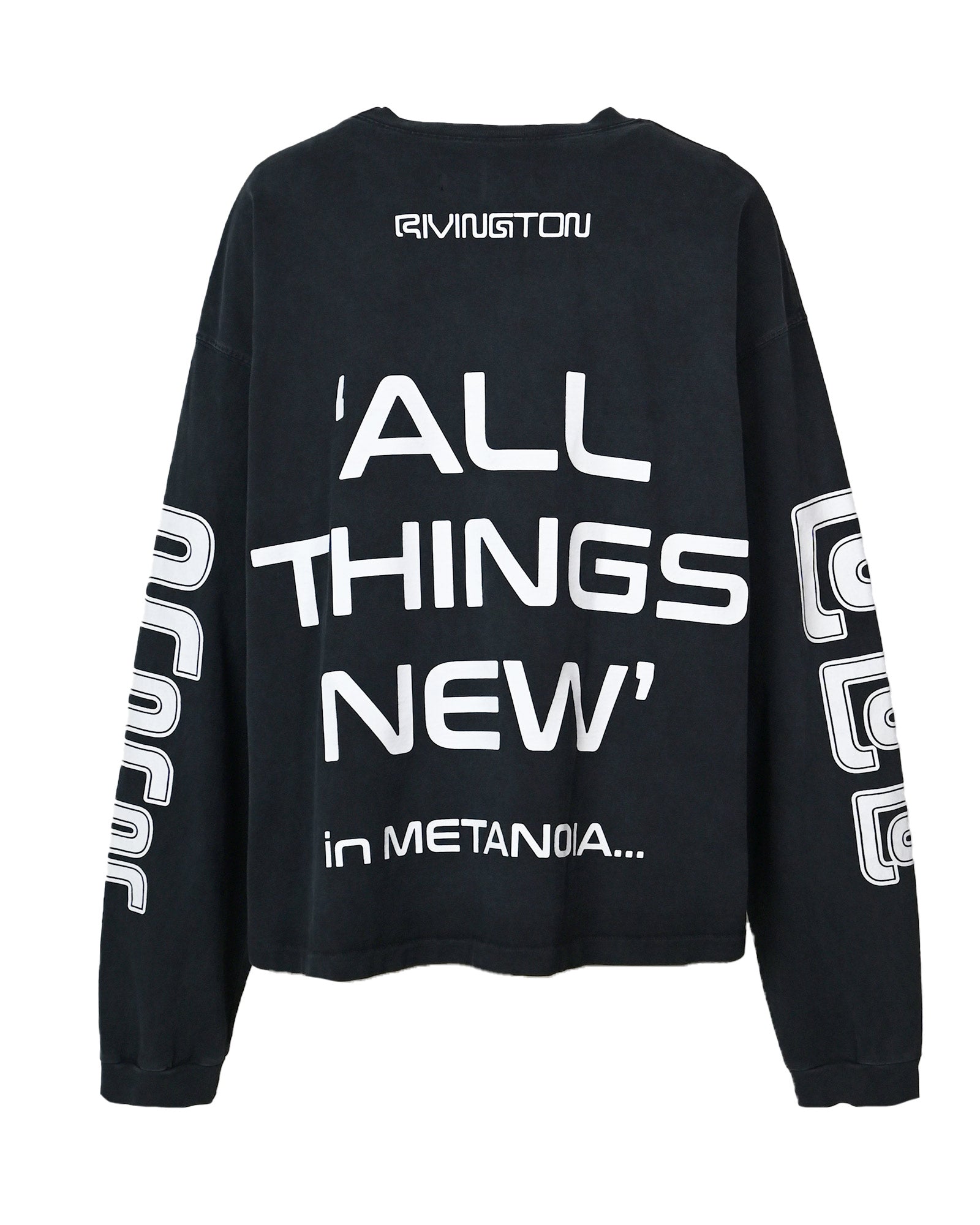 RRR123・リヴィントン ロイ レビス - L/S Tシャツ AFTER DEATH CVA LS TEE / JET BLACK