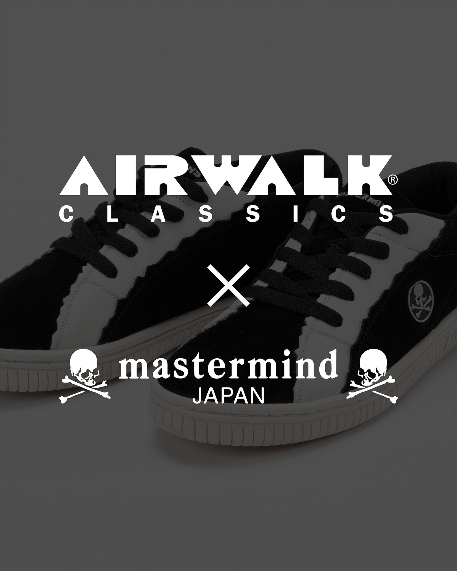 mastermind・マスターマインド - ローカットスニーカー AIR WALK / BLACK×WHITE