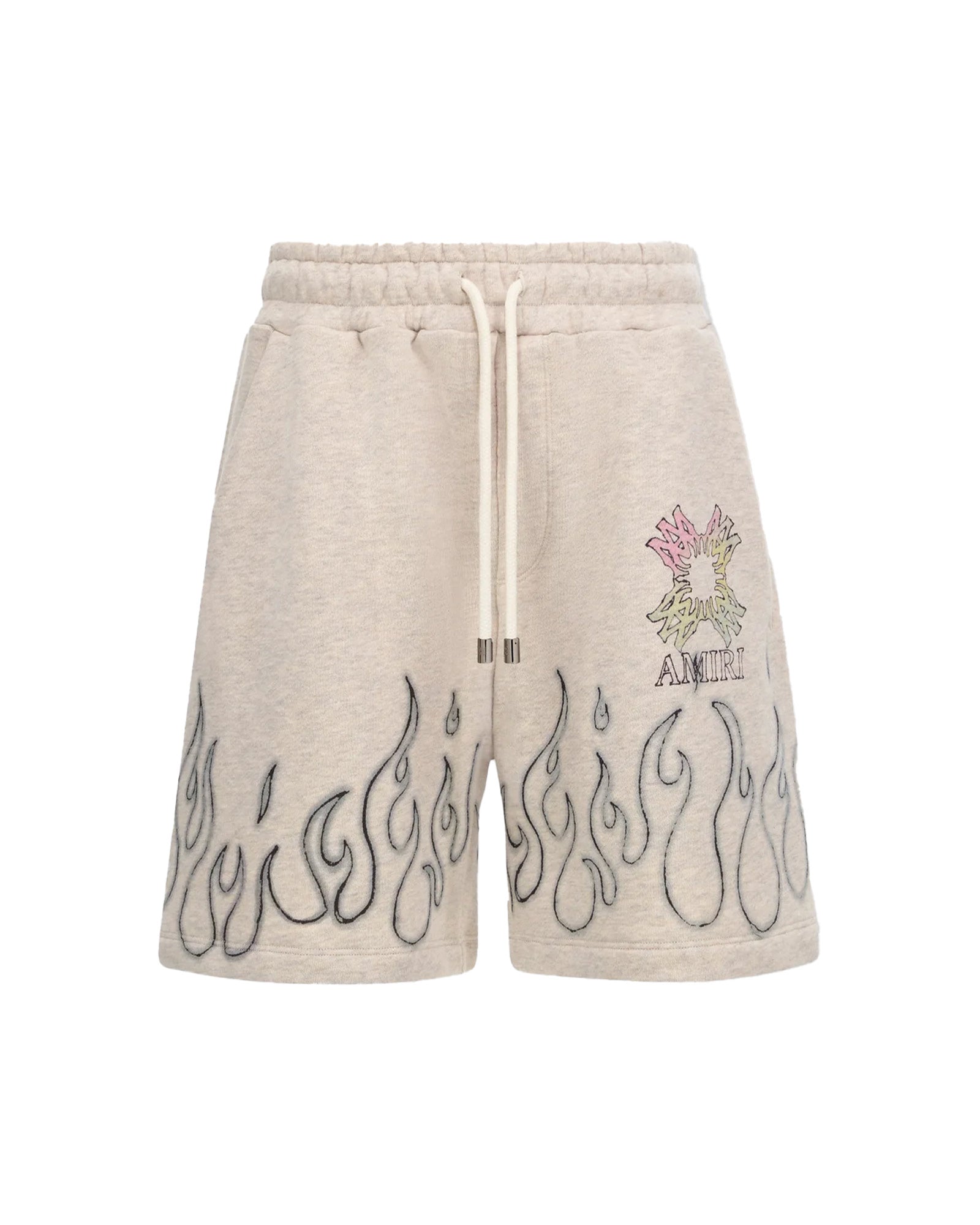 AMIRI・アミリ - ハーフ・ショートパンツ MA QUAD FLAMES SWEATSHORT / IVORY