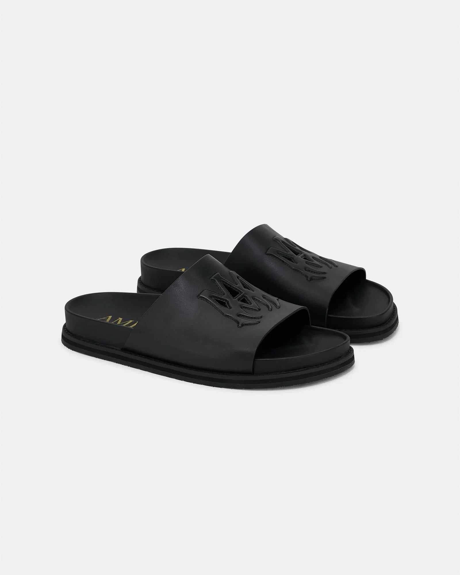 AMIRI・アミリ - サンダル MA LEATHER SANDAL / BLACK