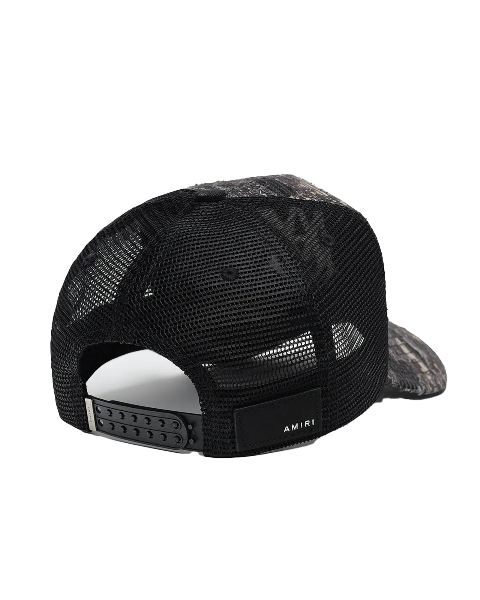 AMIRI・amiri -  BANDANA REPAIR TRUCKER HAT / BLACK