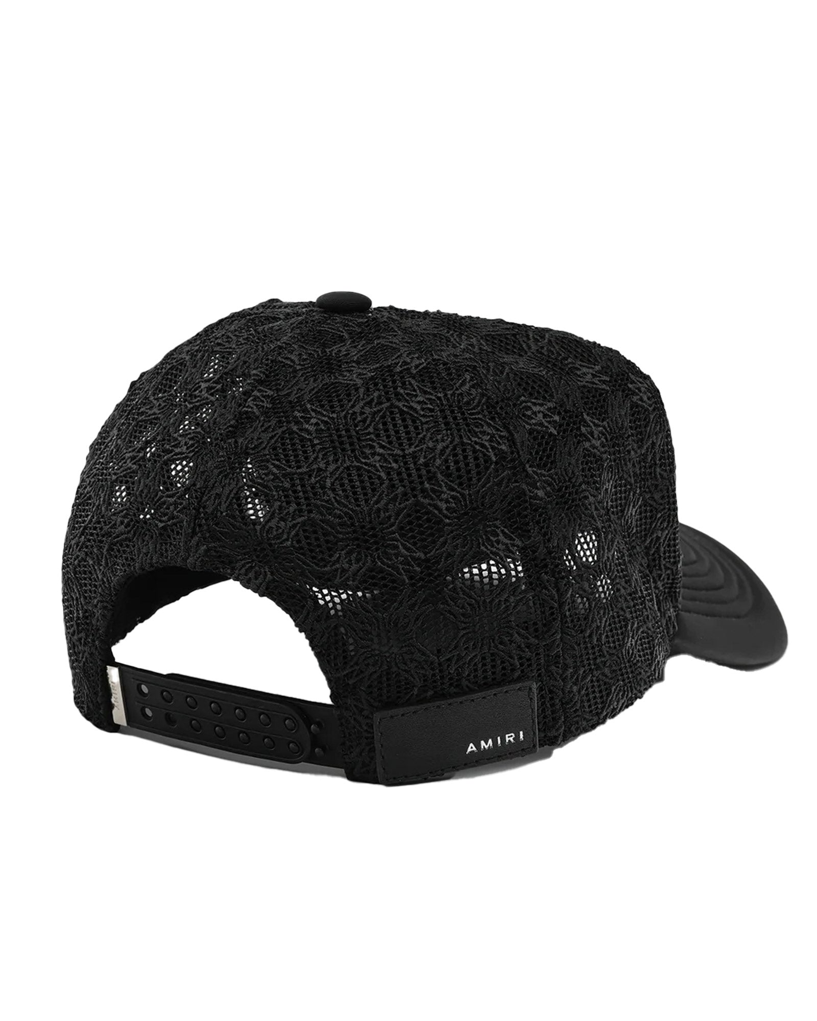 【送料・関税込】AMIRI MA TWO TONE TRUCKER HAT AMHATR1030 BK Amiri MA Two Tone Trucker Hat in Black | FWRD