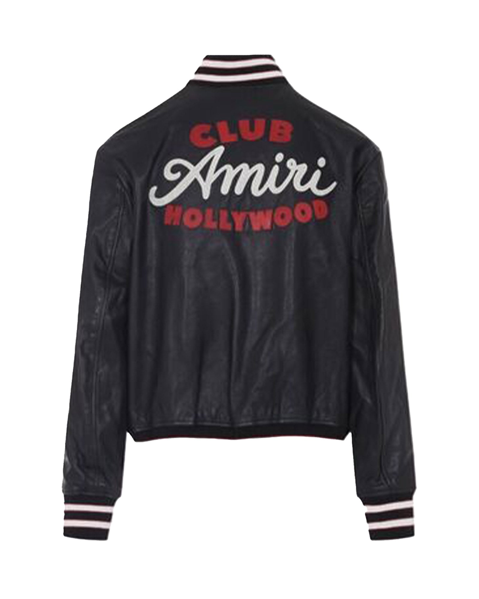 AMIRI・アミリ - ジャケット CLUB AMIRI LEATHER VARSITY / BLACK
