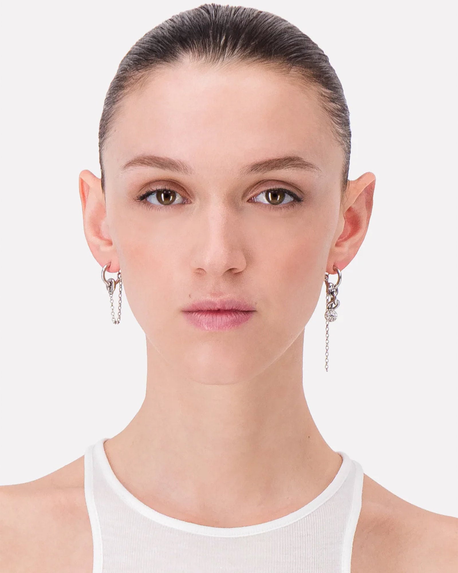 JUSTINE CLENQUET・ジュスティーヌ・クランケ - イヤリング・ピアス AMON CRYSTAL EARRINGS