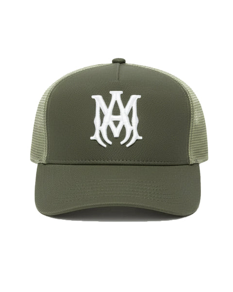 AMIRI (アミリ) SS26 MA LOGO TRUCKER HAT | Detail Application