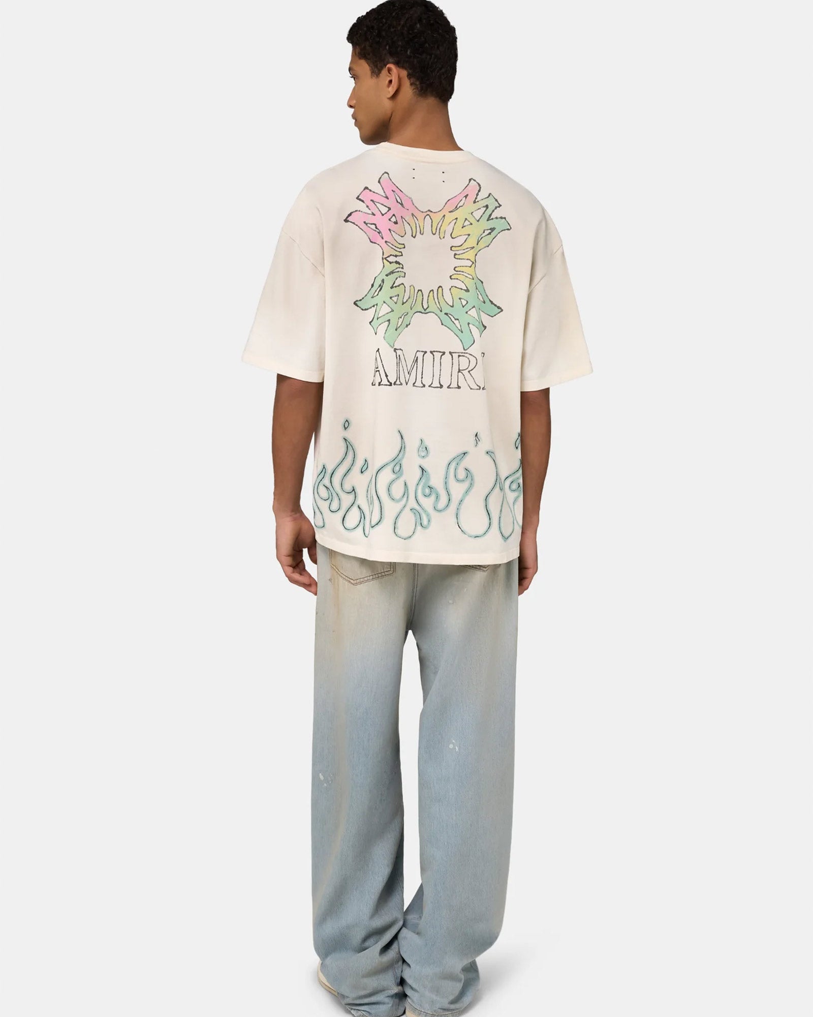 AMIRI・アミリ - トップス MA QUAD FLAMES LJ SKATE TEE
/  IVORY