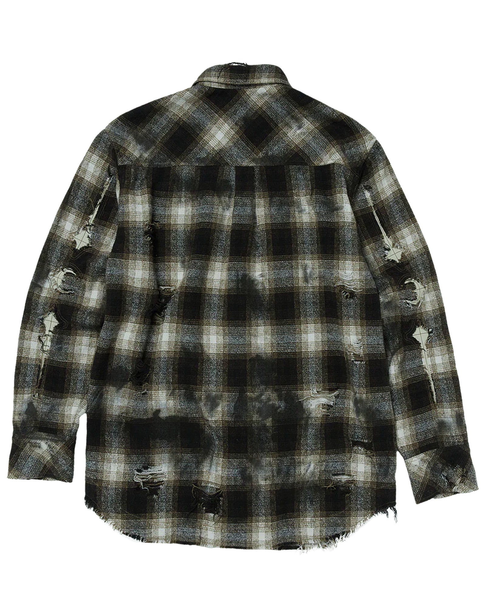 THUG CLUB・サグクラブ - シャツ ANGELS DAMAGED SHIRT / BROWN