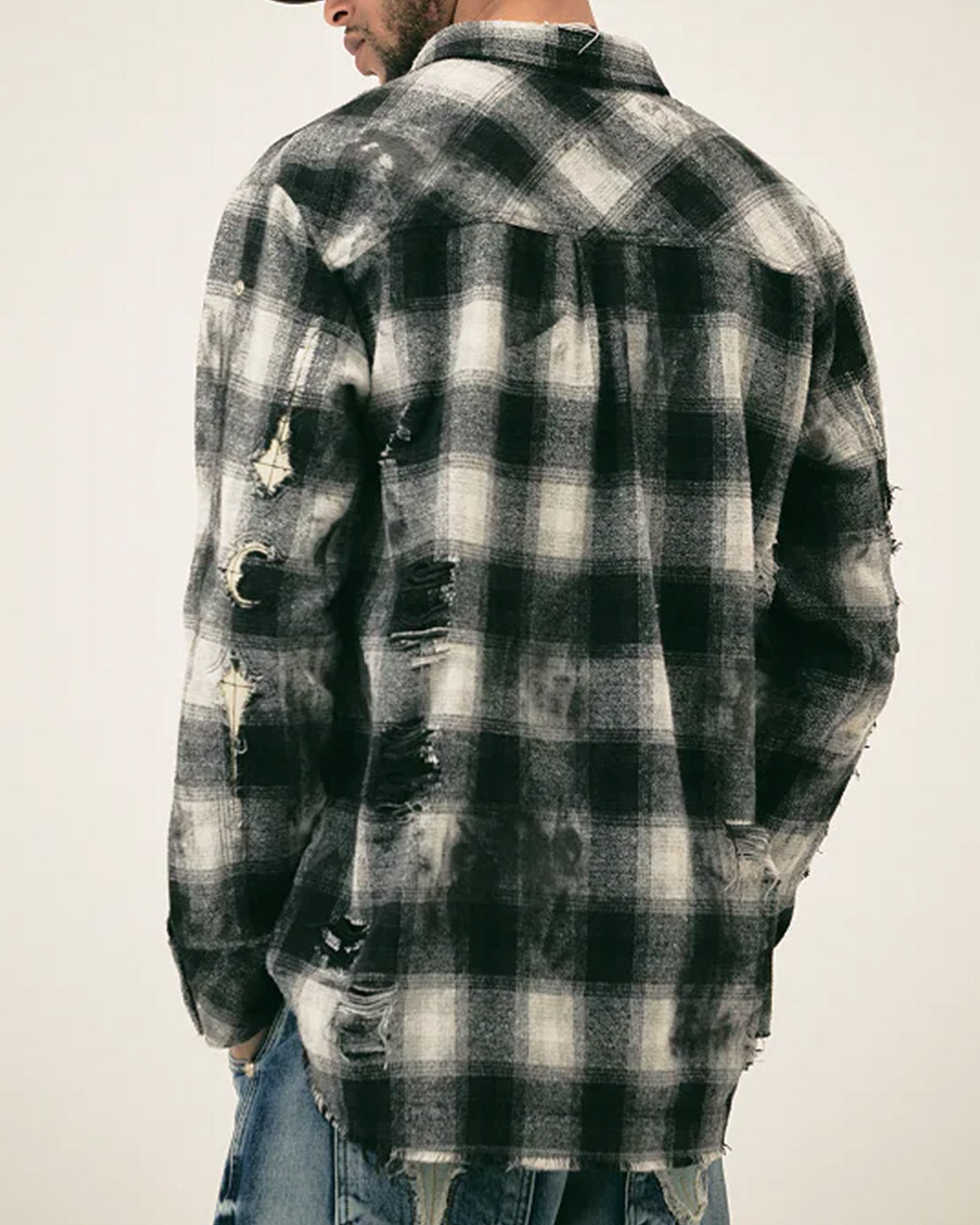 THUG CLUB・サグクラブ - シャツ ANGELS DAMAGED SHIRT / BLACK
