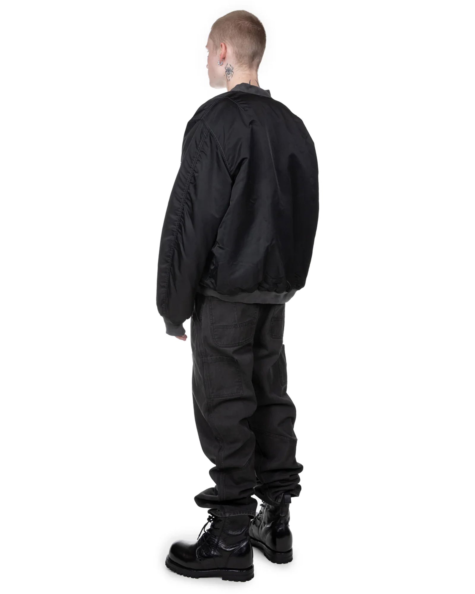 ALEXANDER DIGENOVA・アレキサンダー・ディジェノバ - ジャケット CUT OUT BOMBER / BLACK OIL WASH