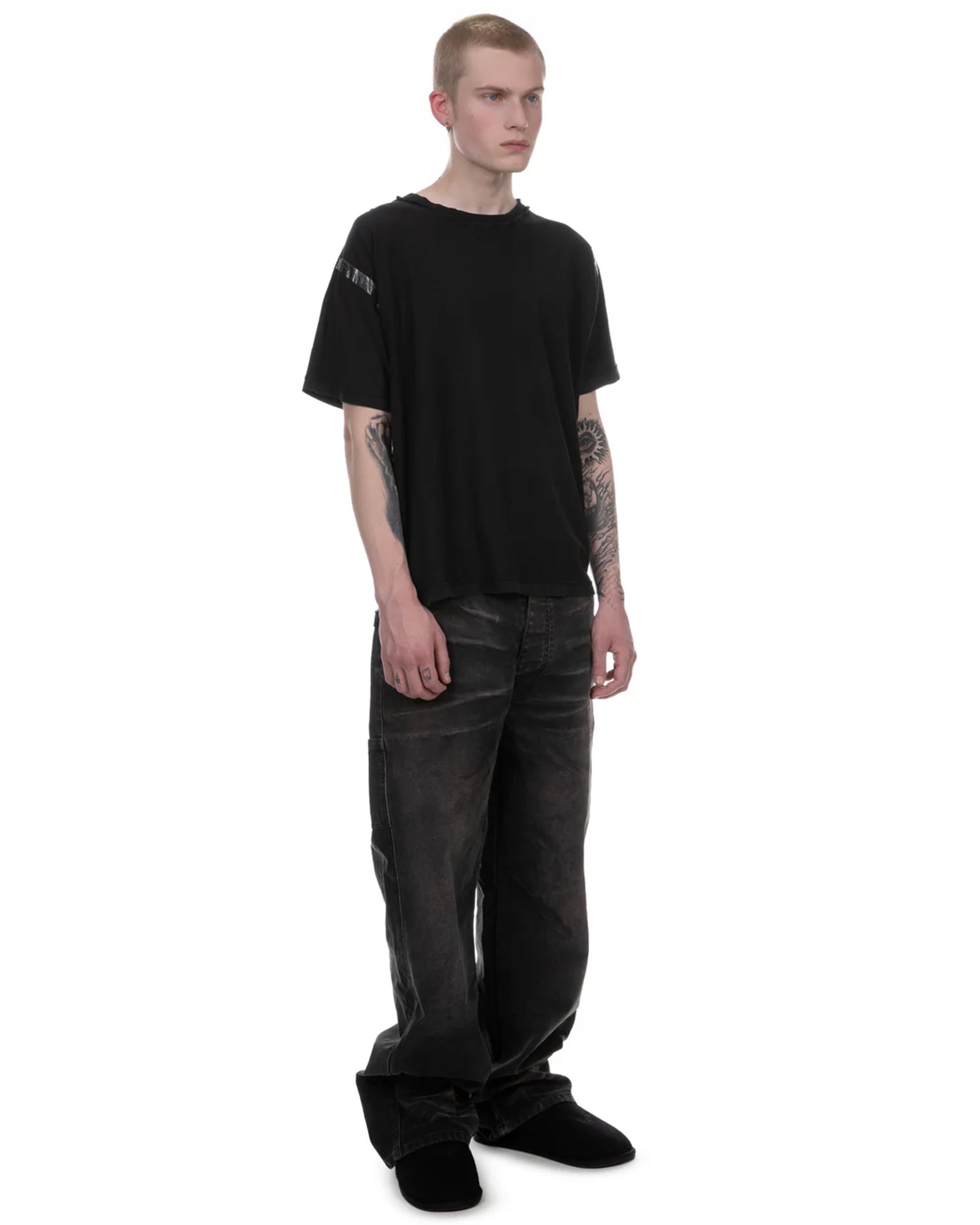 ALEXANDER DIGENOVA・アレキサンダー・ディジェノバ - Tシャツ・カットソー TAPED SEAM T-SHIRT / CARCOAL