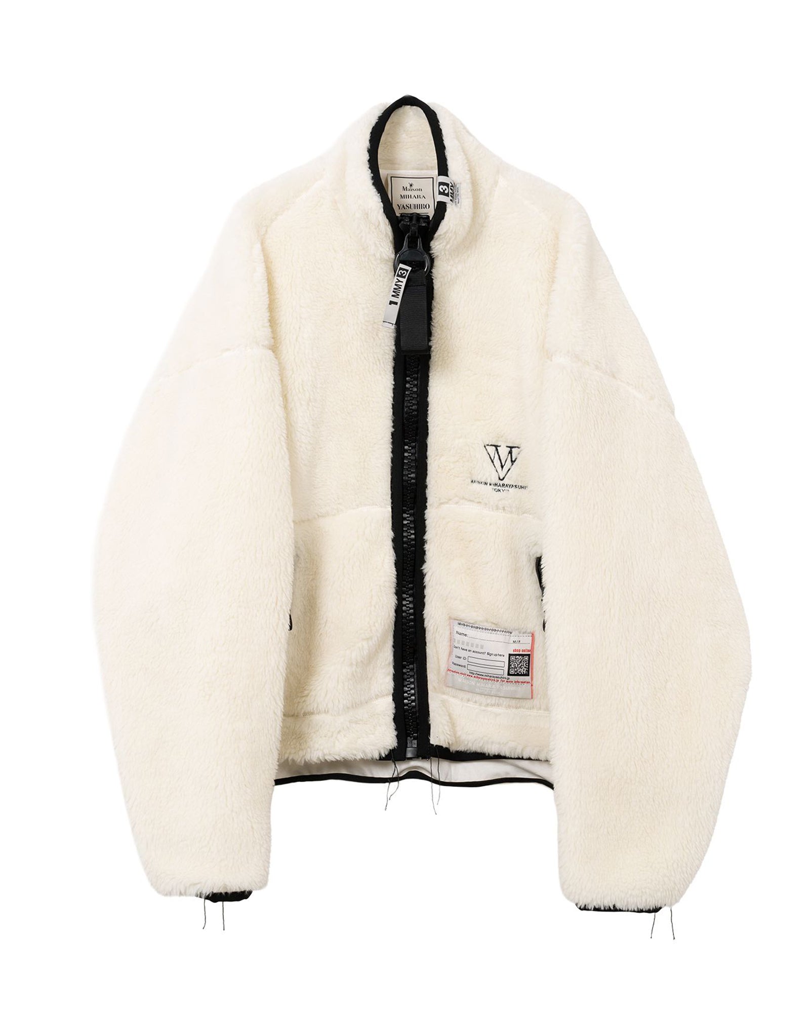 MIHARA YASUHIRO・ミハラヤスヒロ - アウター・ジャケット AMATEUR SEWN LIKE BOA JACKET / WHITE