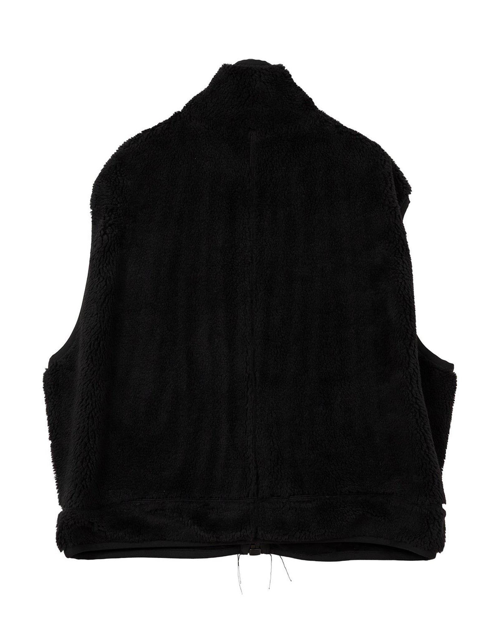 MIHARA YASUHIRO・ミハラヤスヒロ - ベスト AMATEUR SEWN LIKE BOA VEST / BLACK