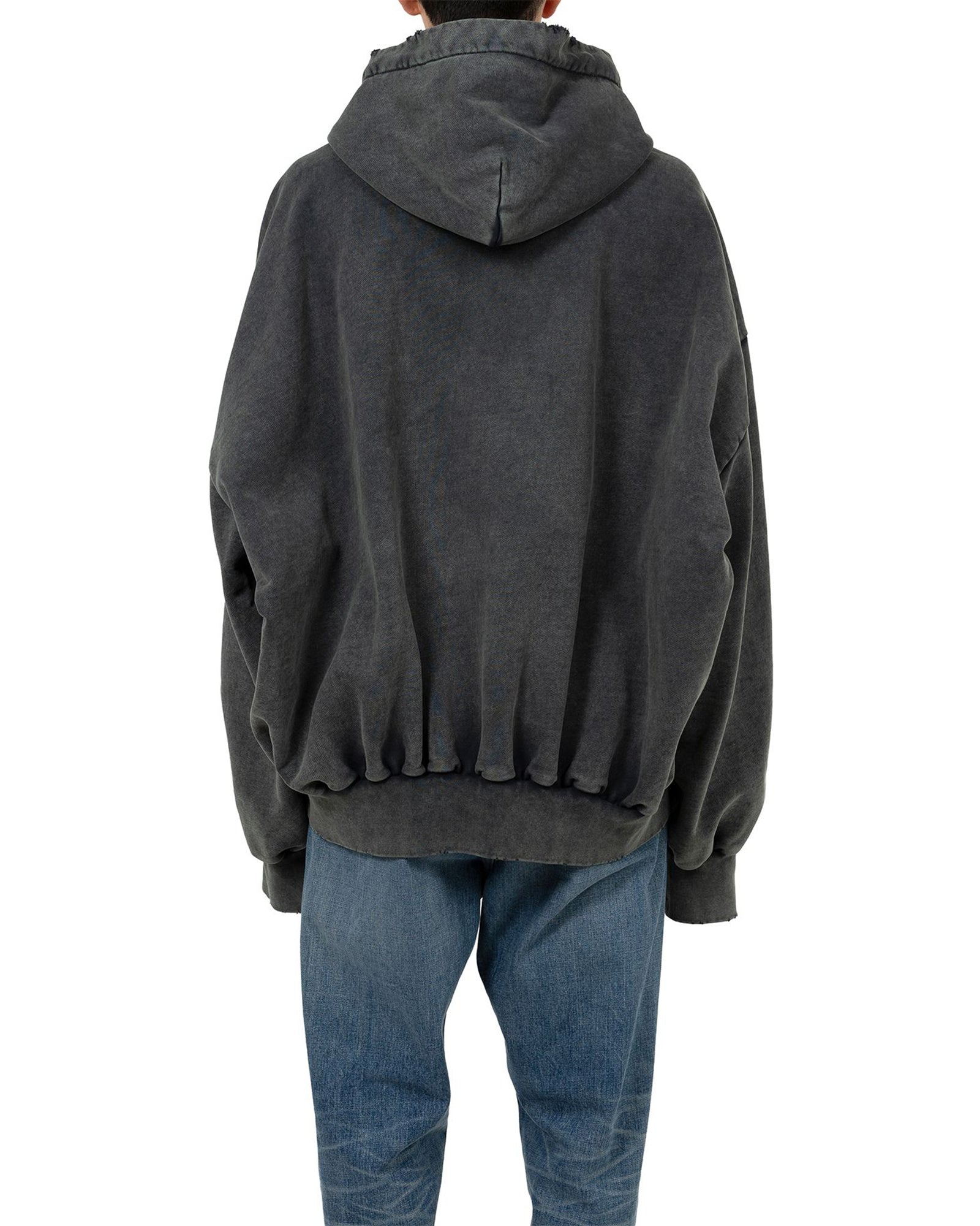 MIHARA YASUHIRO・ミハラヤスヒロ - パーカー・フーディ AMATEUR SEWN LIKE ZIP-UP  PARKA / BLACK