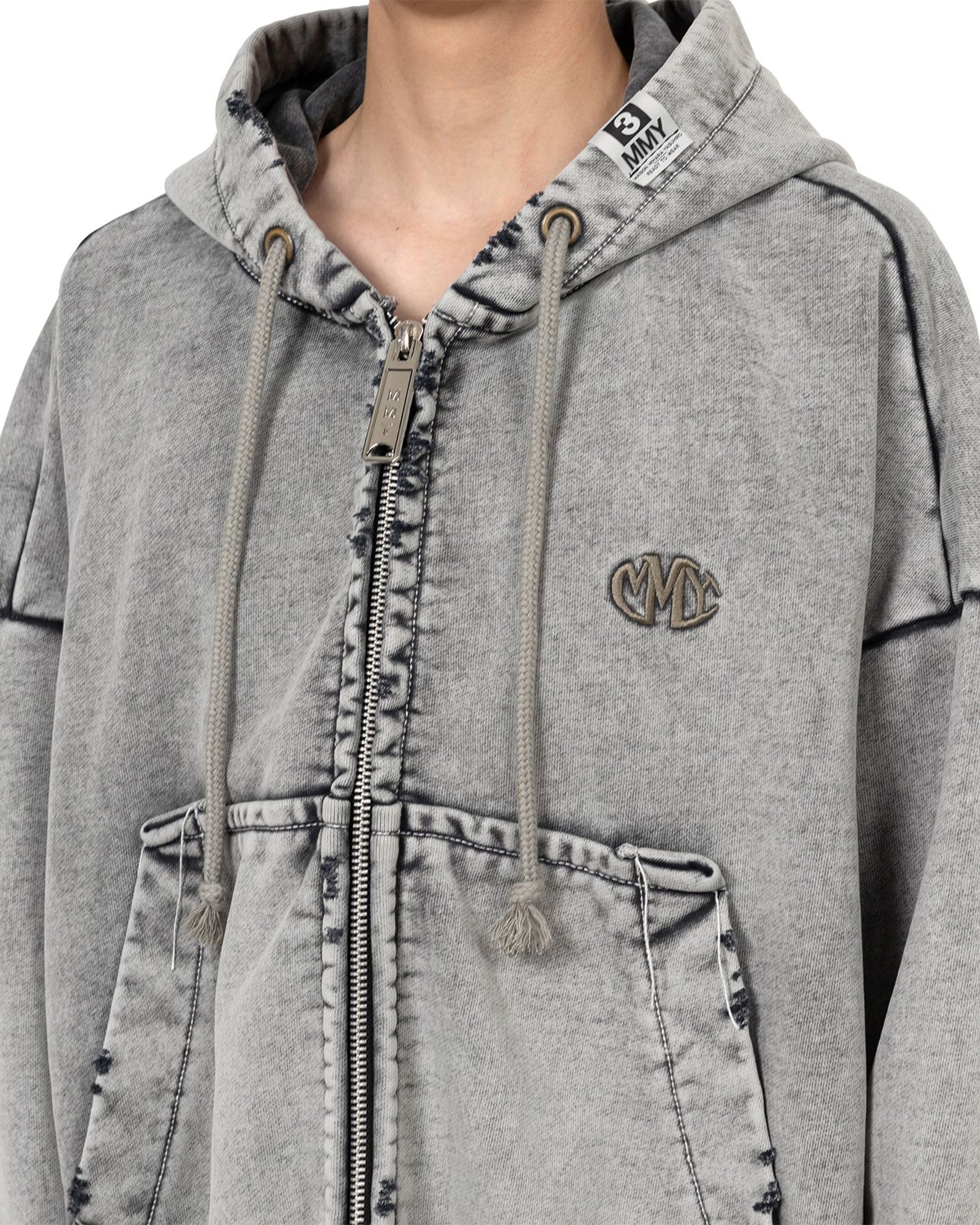 MIHARA YASUHIRO・ミハラヤスヒロ - パーカー・フーディ AMATEUR SEWN LIKE ZIP-UP  PARKA / GRAY