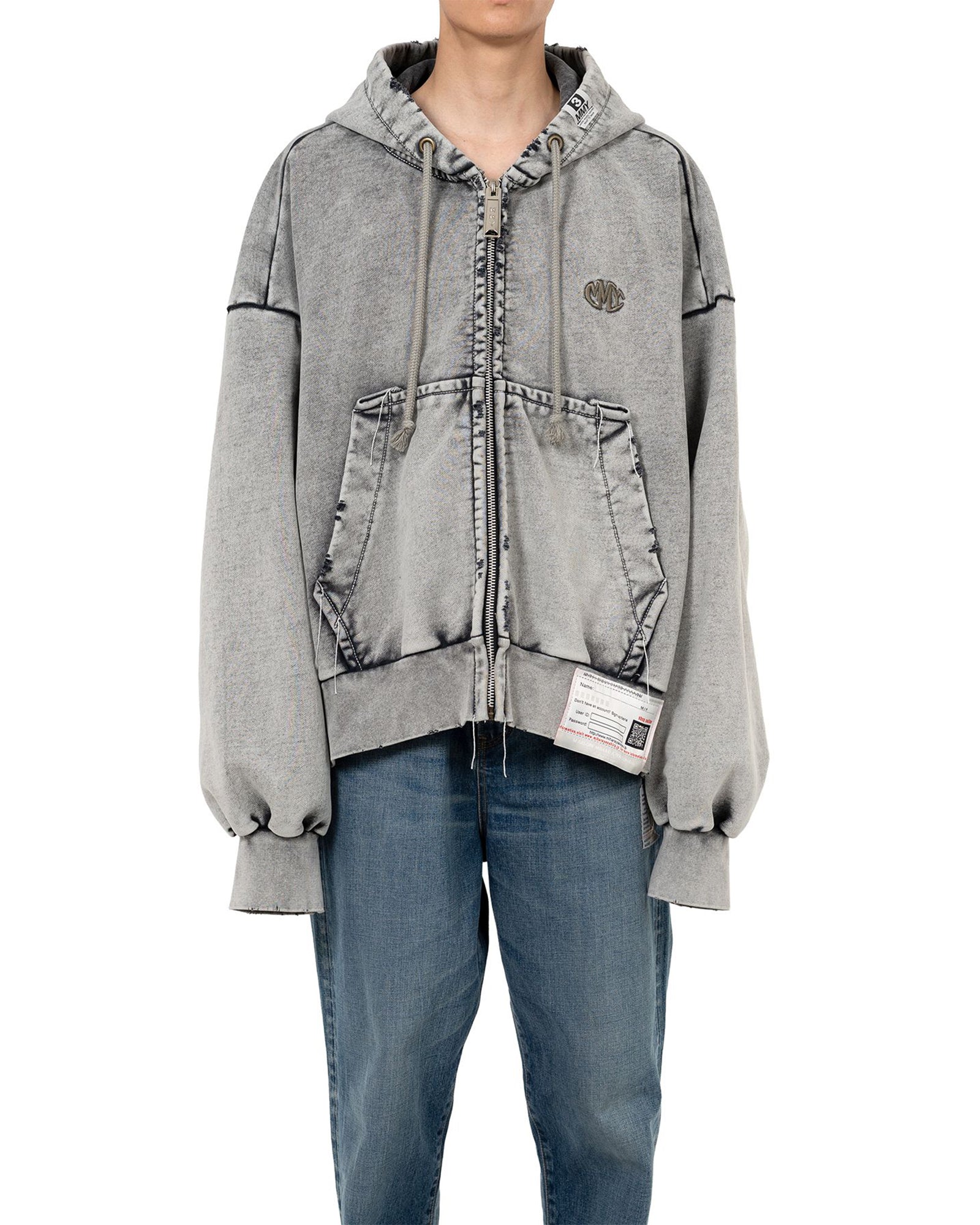 MIHARA YASUHIRO・ミハラヤスヒロ - パーカー・フーディ AMATEUR SEWN LIKE ZIP-UP  PARKA / GRAY